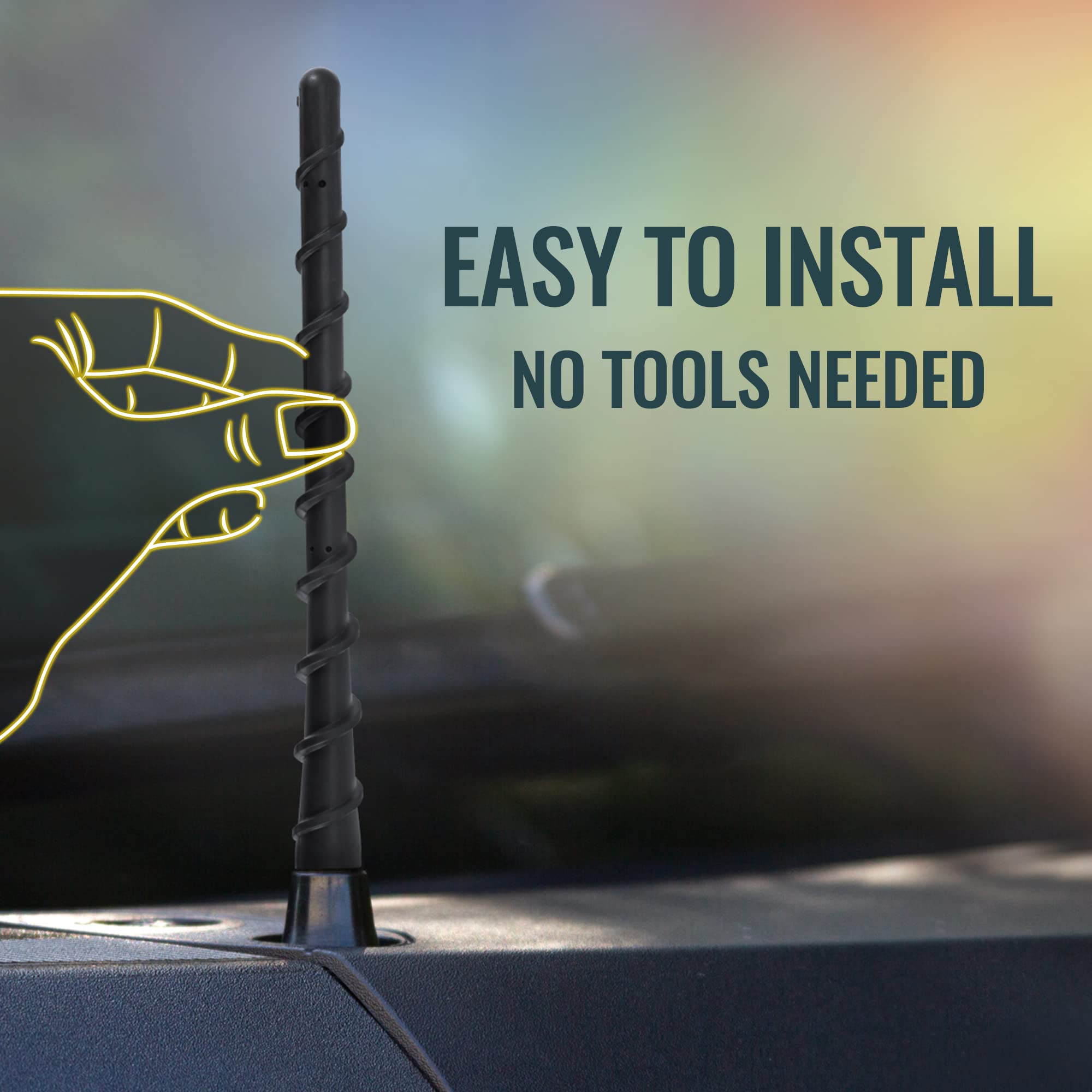 Antenna For Ford Bronco Ford F150 2009 2023,Ford Accessories Ford Bronco F 150 Stubby Antenna 8 Inch