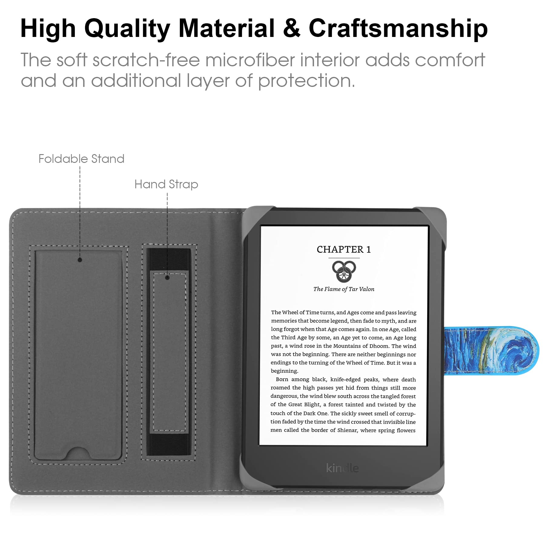 Hoyixi Universal Case Compatible With 6.8'' Kindle Paperwhite/6'' All New Kindle 2022&2019/Kobo Clara Hd/Kobo Clara 2E Leather S