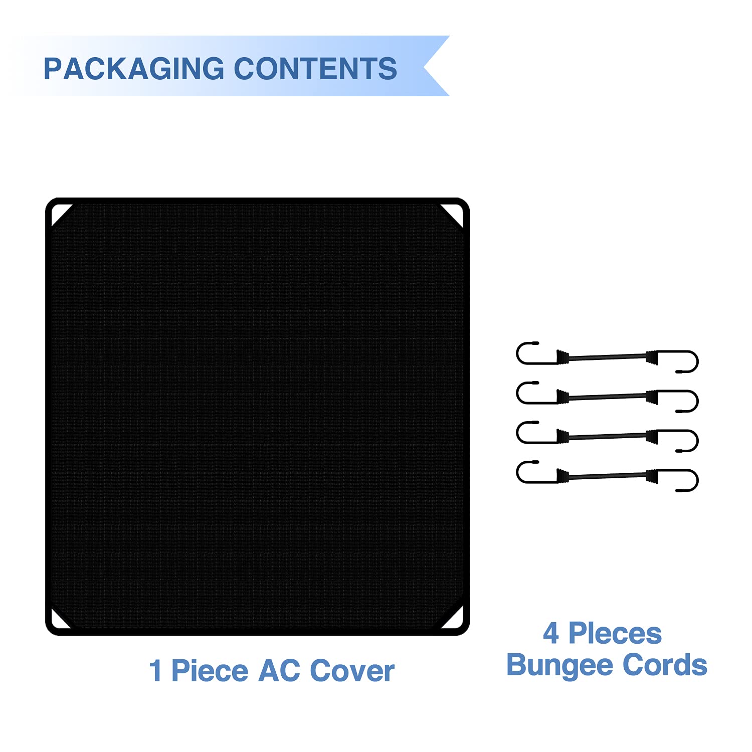 E&K 36''X36'' Waterproof Outdoor Ac Unit Cover Air Conditioner Compressor Winter Top Cover For Outside With Bungee Cords Protect