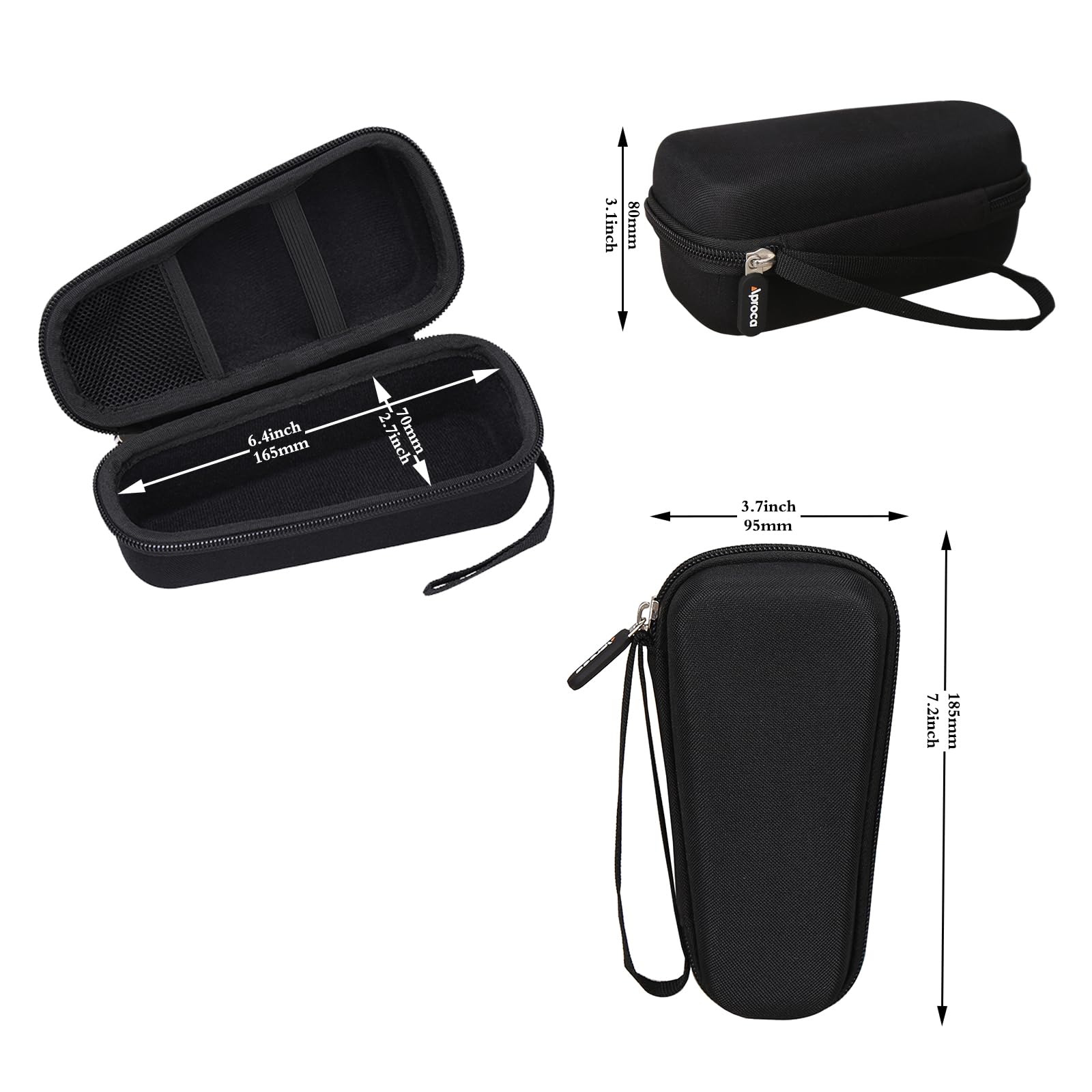 Aproca Portable Storage Travel Case, Fit For Braun Electric Series 3 Razor Wet & Dry Foil Shaver And Accessories