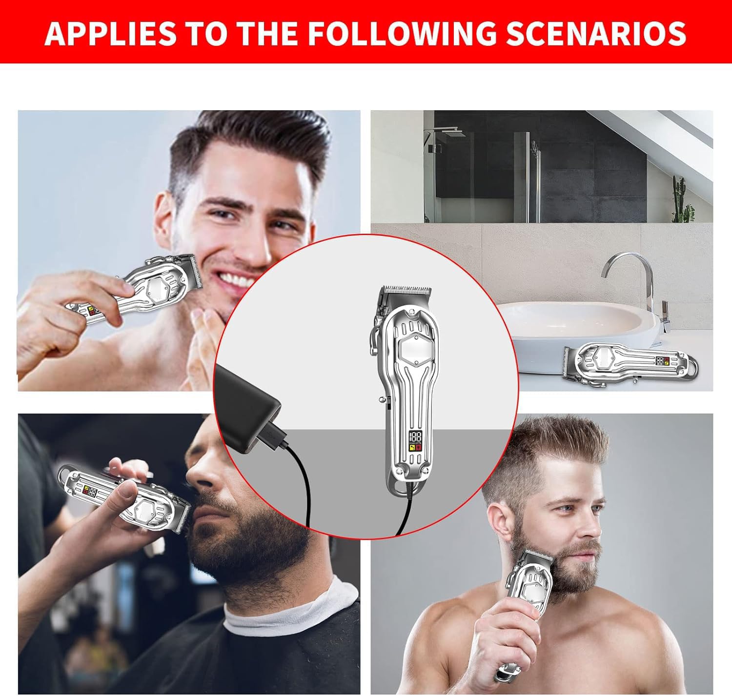 Merom Charger Cord Compatible With Surker Mens Hair Grooming Trimmer K7S K7S Silver K7S Gold K9S Sk 1616 Replacement Hair Clippe