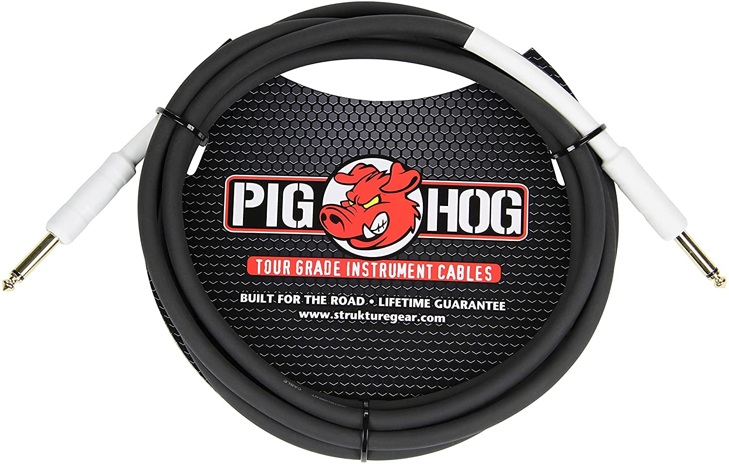 Pig Hog 6-foot 1/4-in - 1/4-in 8mm Tour Grade Instrument Cable