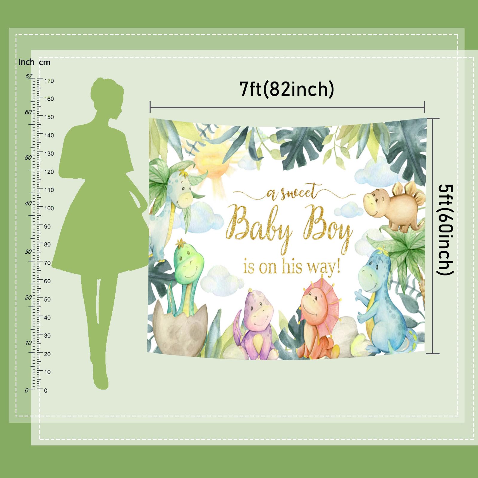 Mocsicka Dinosaur Baby Shower Backdrop Rawr Its A Boy Party Decorations Sweet Baby Boy Dino Baby Shower Party Banner Background