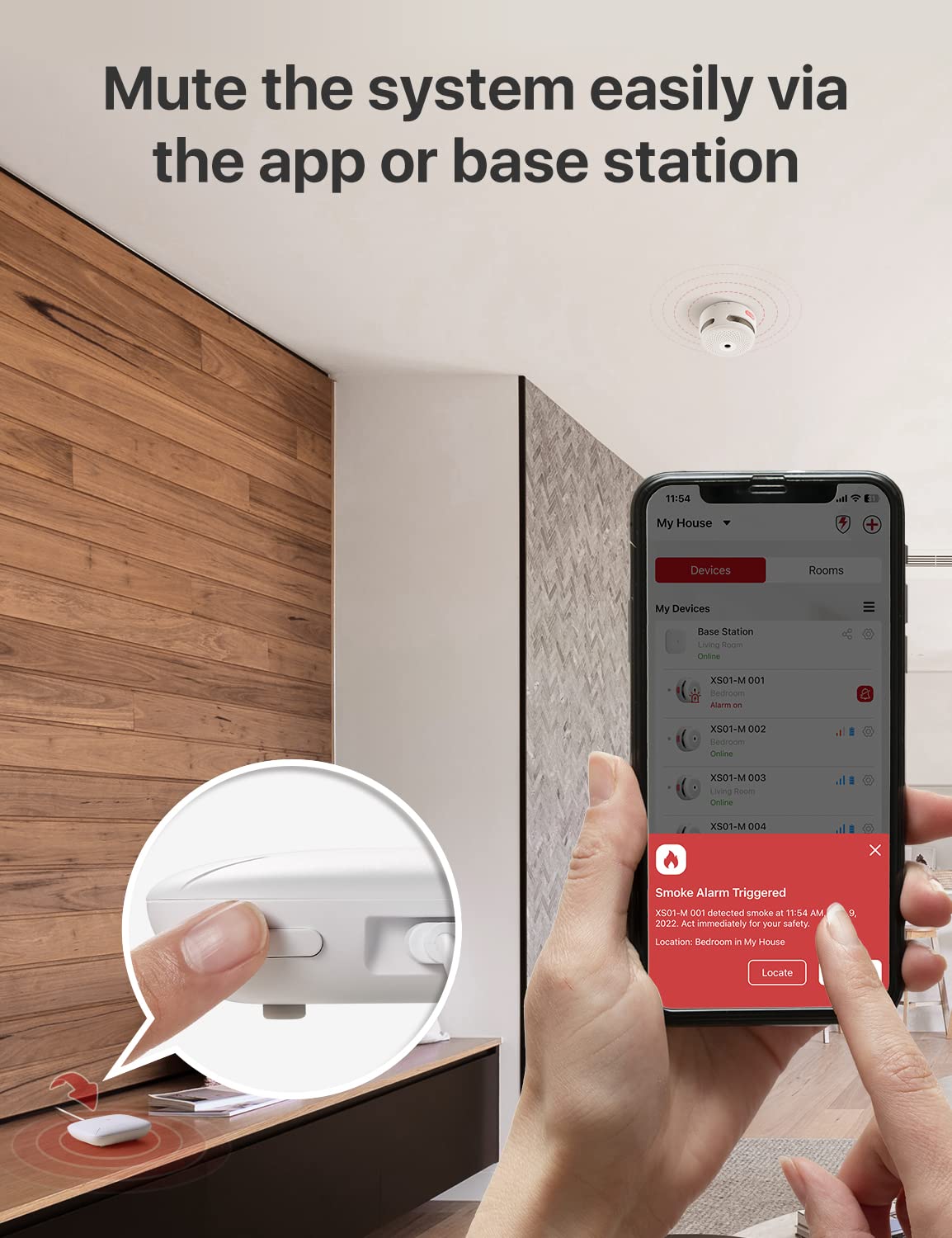 X Sense Smart Home Base Station, 2.4 Ghz Wi Fi Required, Enhance Your Home Safety Network With Up To 50 Devices, Model Sbs50