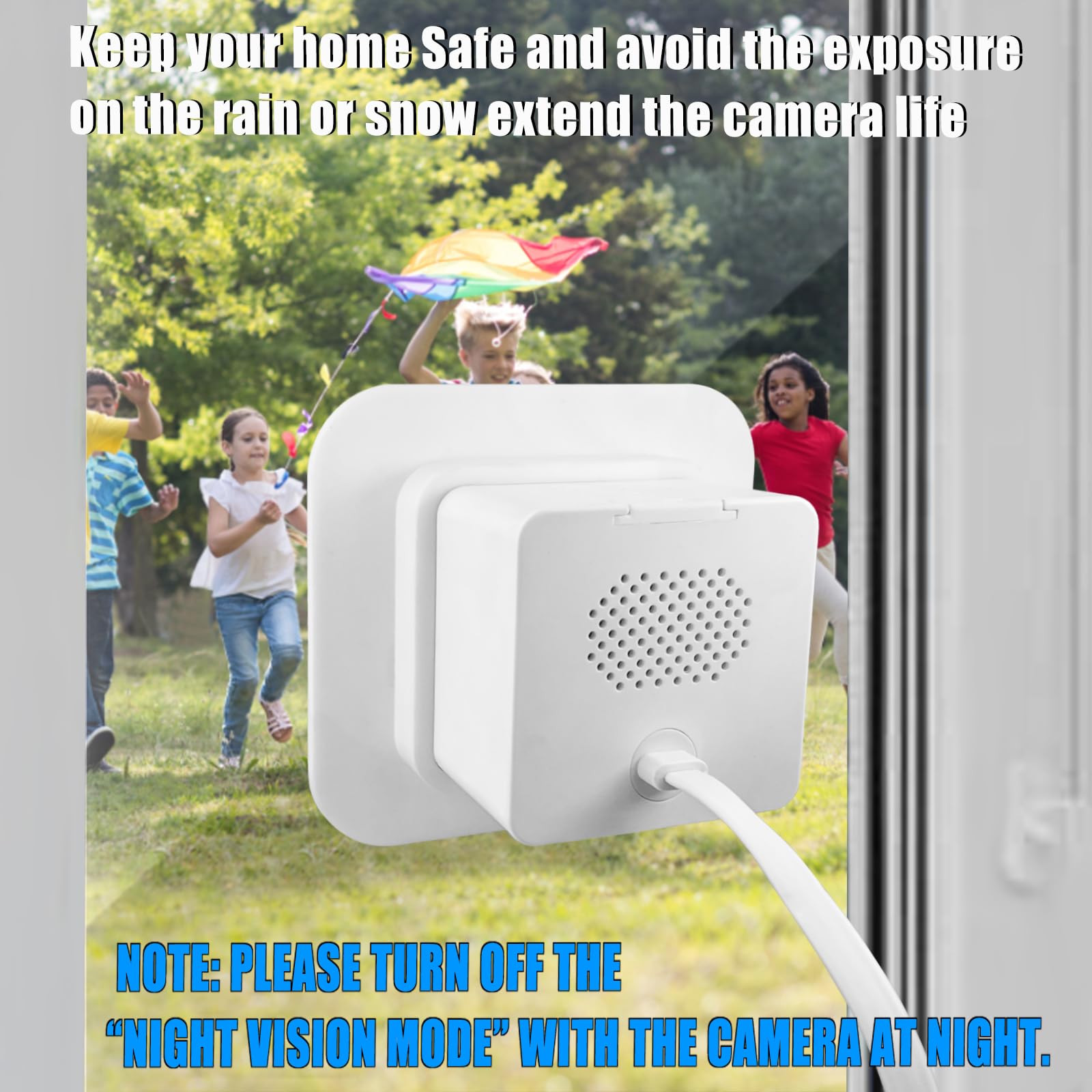 2 Pack Window Mount Fits For Wyze Cam Og Camera,Self Adhesive Camera Holder Attach To Single Pane Glass Wall , Monitoring Outdoor Though The Insides Window Of House, Car,Office And Workshop