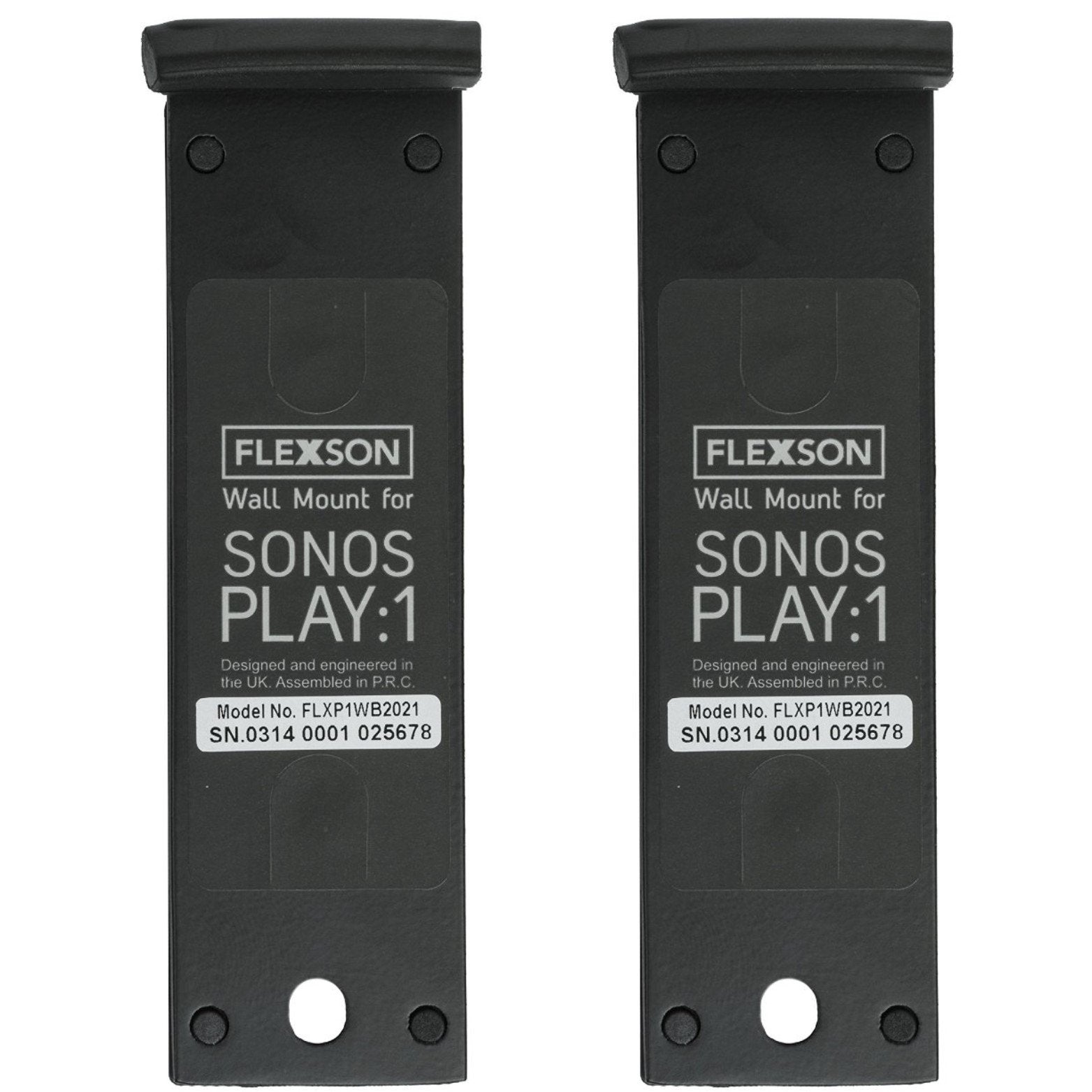Flexson Flxp1Wb2021 Wall Bracket For Play:1 Sonos Speakers   Black   Pair