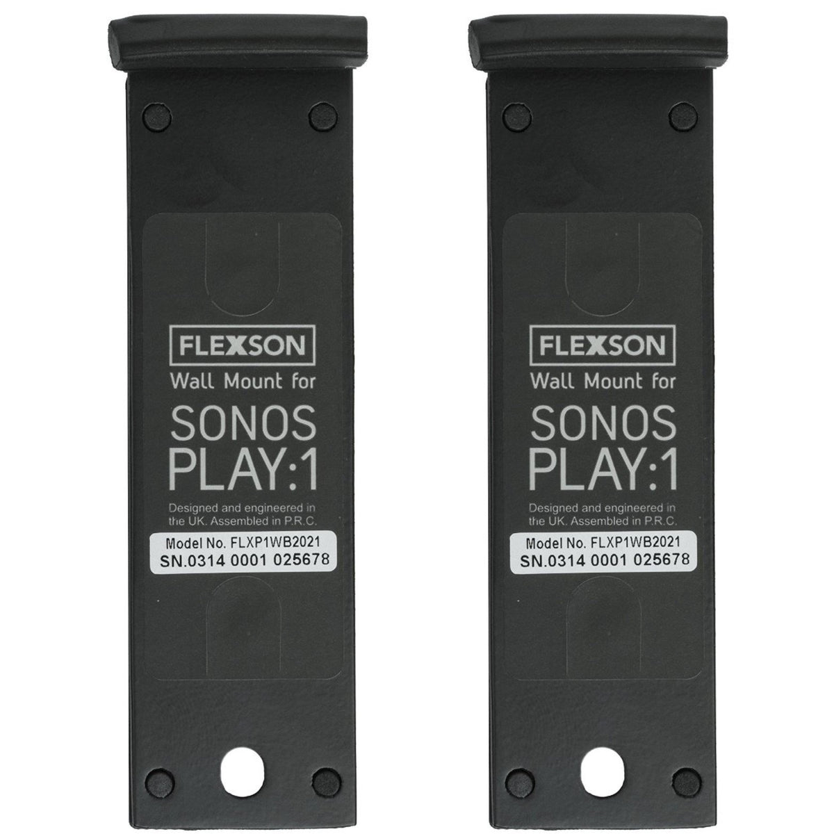 Flexson Flxp1Wb2021 Wall Bracket For Play:1 Sonos Speakers   Black   Pair