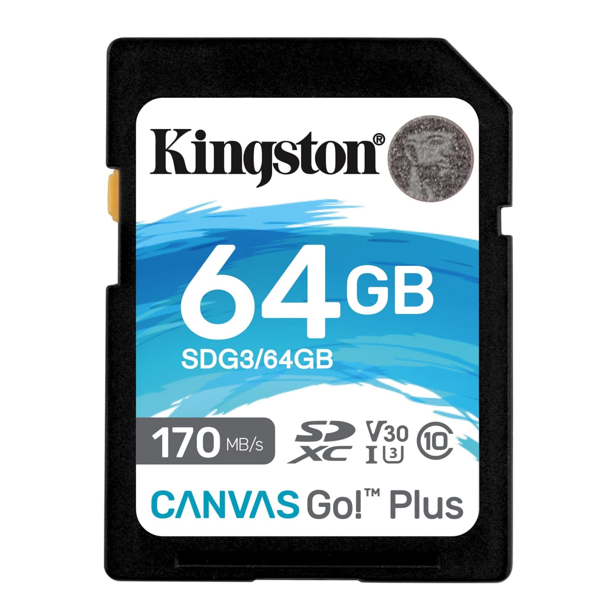 Kingston 64Gb Canvas Go Plus Sdxc Card | Up To 170Mb/S | Uhs I, C10, U3, V30 | Sdg3/64Gb