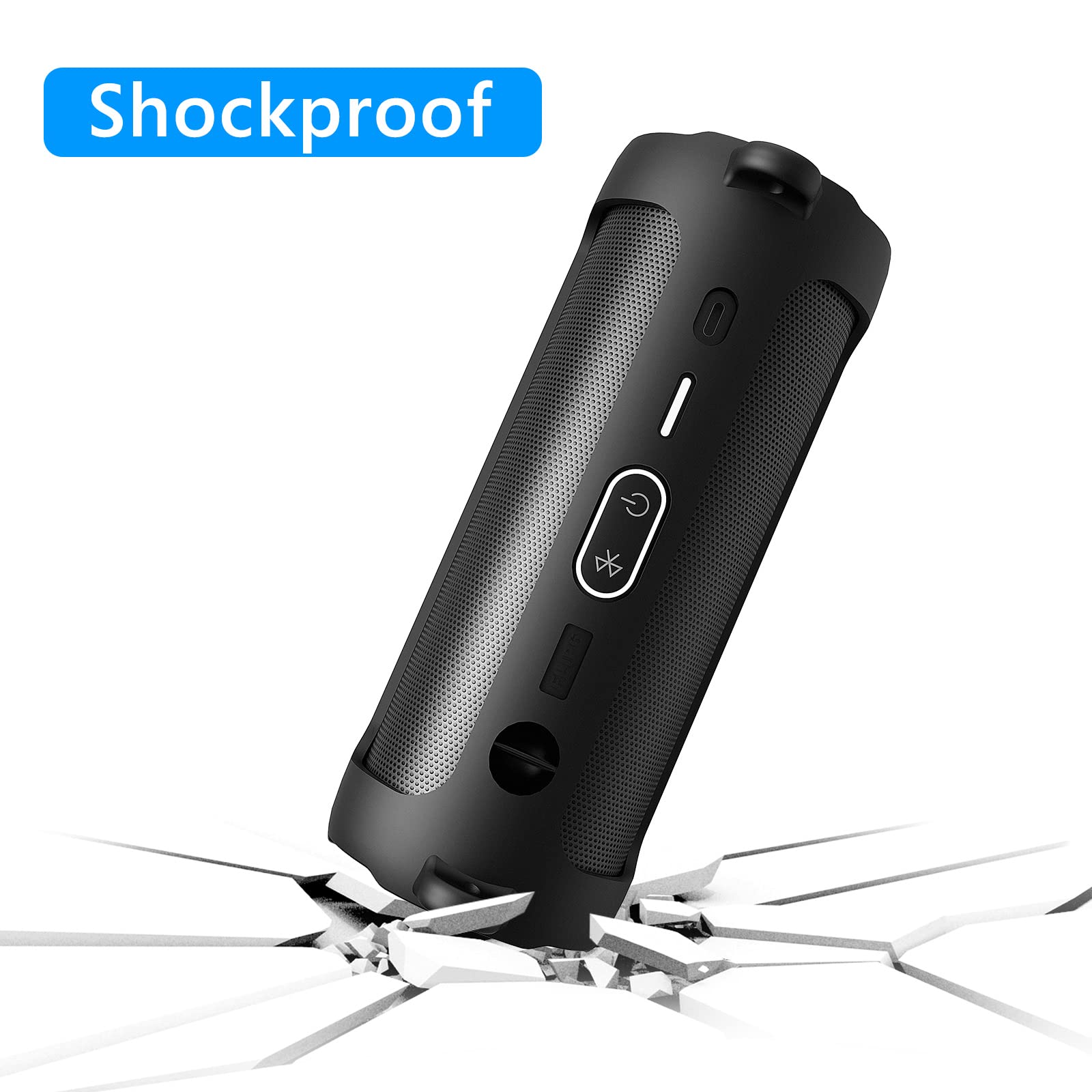 Geekria Silicone Speaker Case Cover Compatible With Jbl Flip 6, Protective Waterproof Soft Skin, Replacement Speakers Travel Wit