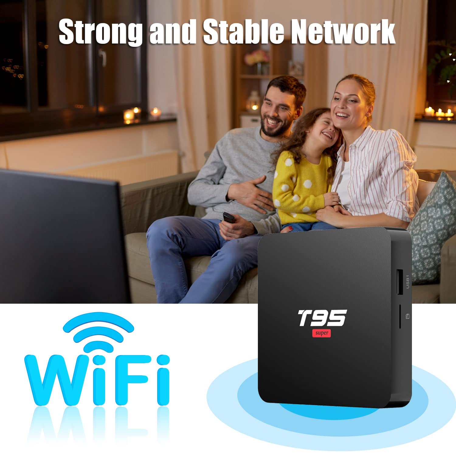 Android Tv Box 10.0, T95 Super Android Tv Box 2Gb Ram 16Gb Rom Quad Core Media Player, Support 2.4Ghz Wifi 4K H.265 3D Usb 2.0, Smart Tv Box Android Box For Tv