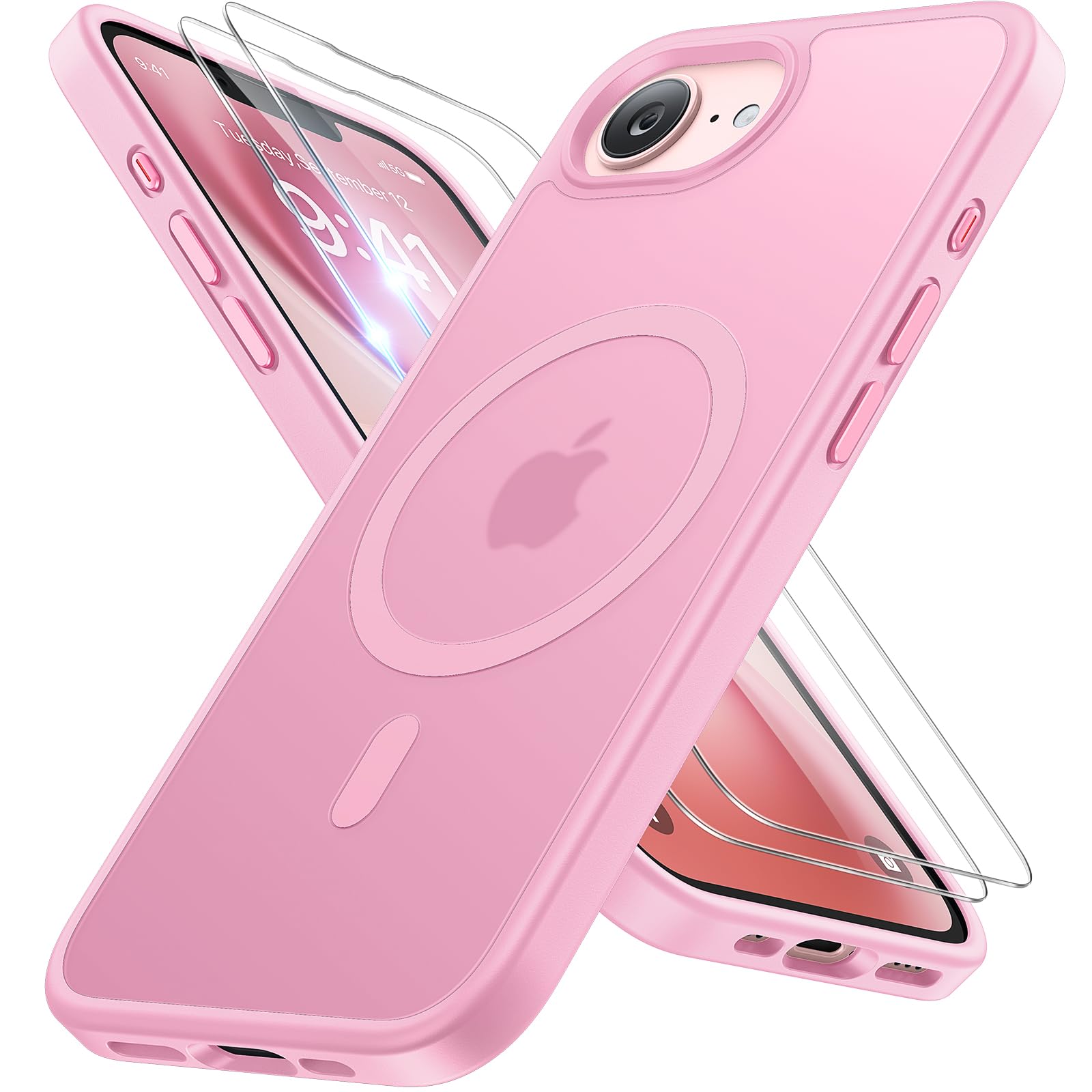 Miracase for iPhone 16e case & iPhone 17e Case for MagSafe [with 2  9H+ Screen Protectors] TOP Military-Grade Protection Shockpr
