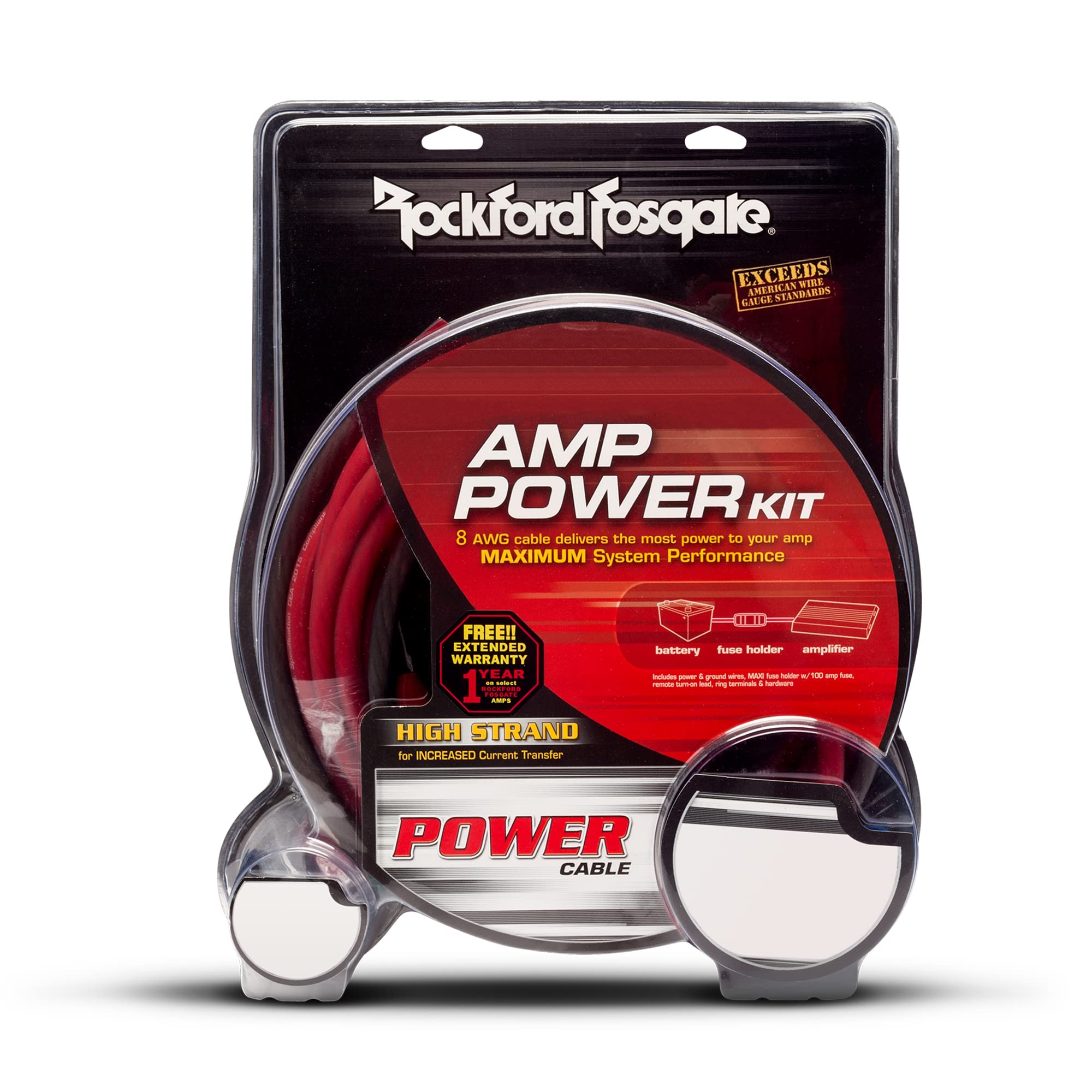 Rockford Fosgate Rfk8 8 Awg Power Only Amplifier Install Kit