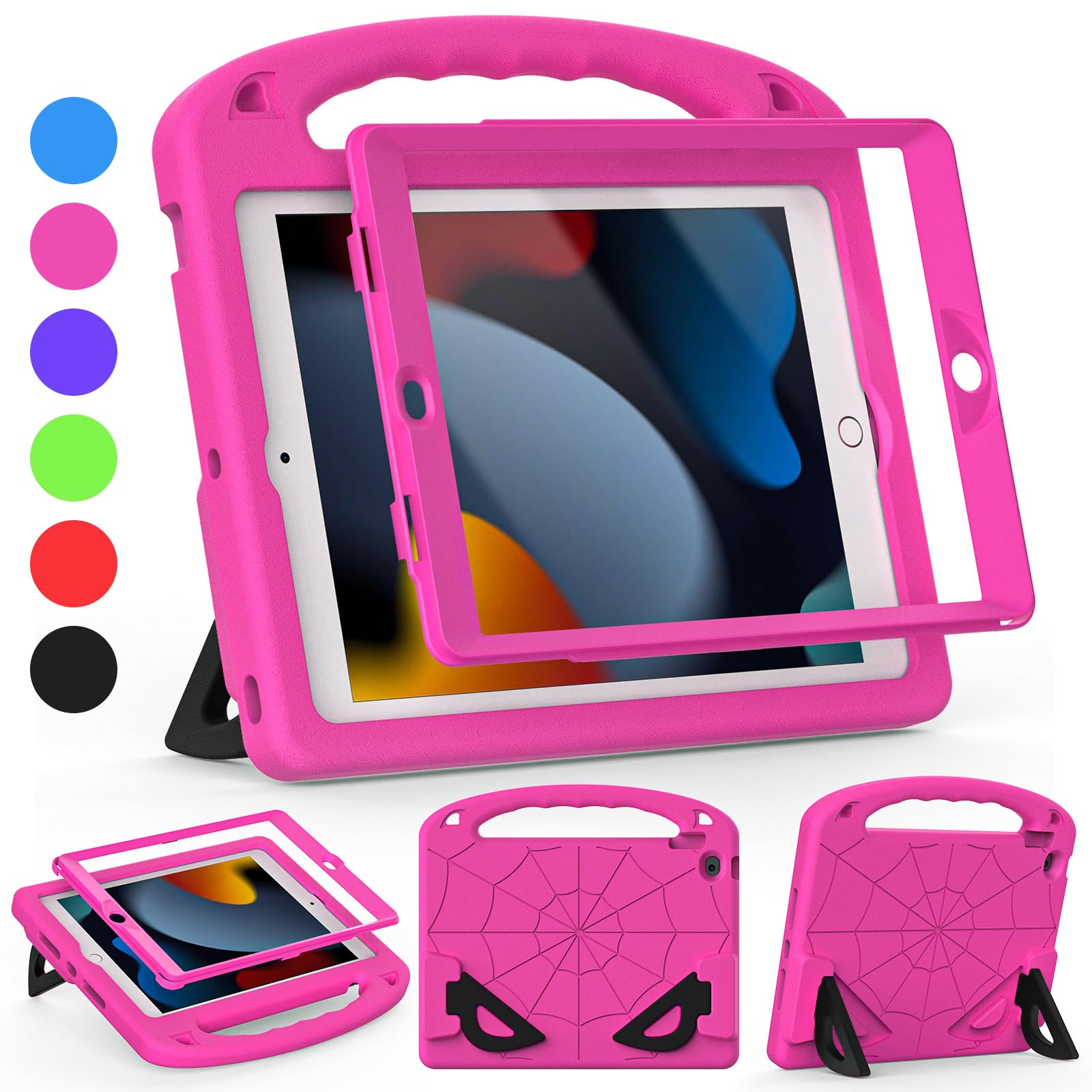 Gozopo Kids Case For Ipad 9Th/8Th/7Th Generation   Ipad 10.2 Inch 2021/2020/2019 Case With Built In Screen Protector, Shockproof