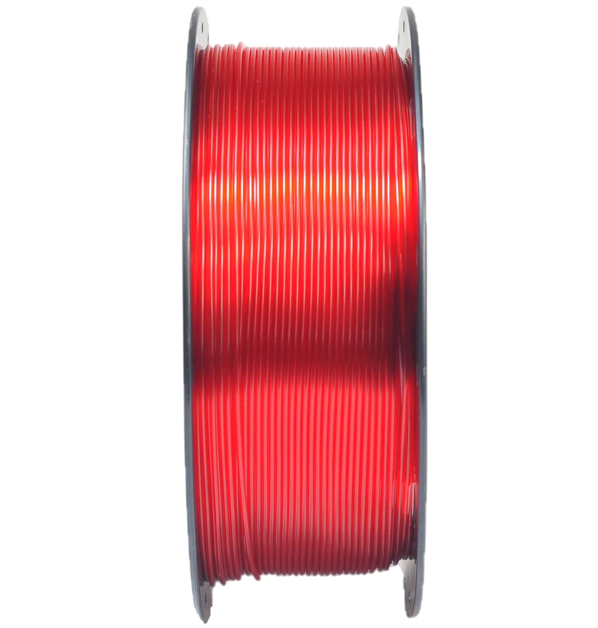 Ranki Petg Filament 1.75Mm 3D Printer Filament, Dimensional Accuracy +/- 0.03 Mm, 1Kg Spool (Transparent Red)