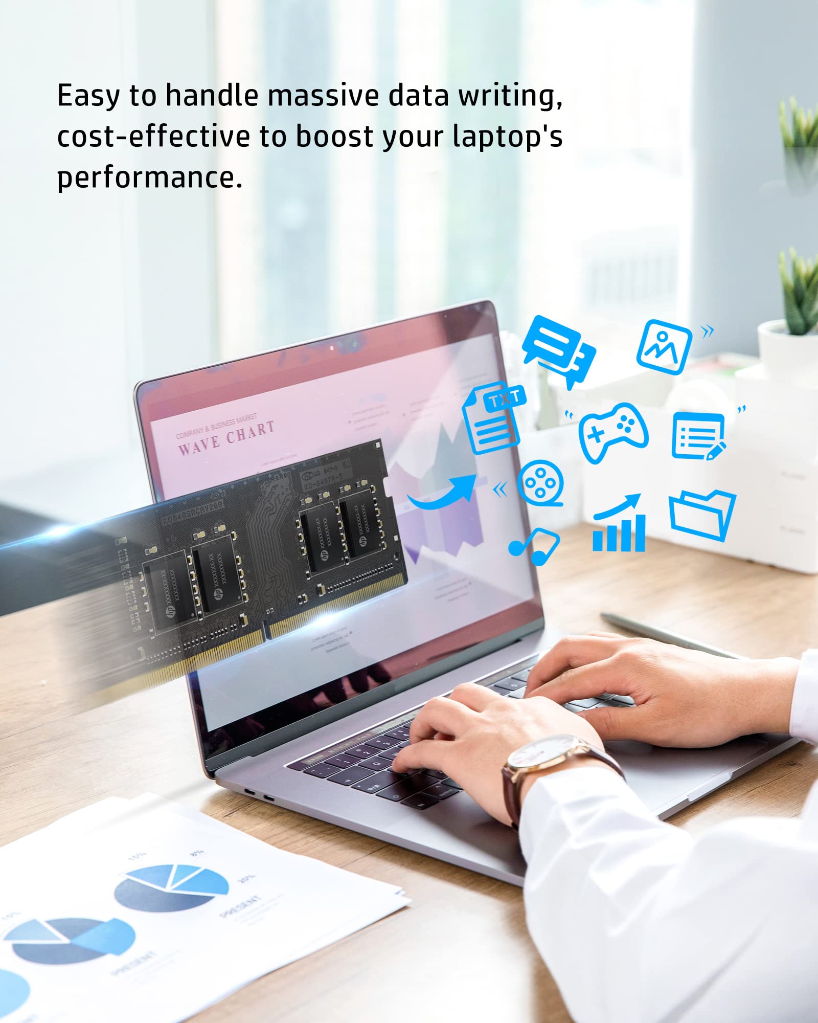 HP S1 8GB RAM DDR4 (1x8GB) Laptop Ram 3200 MHz SODIMM PC4 2500 CL22 Memory 1.2v   2E2M5AA#ABB