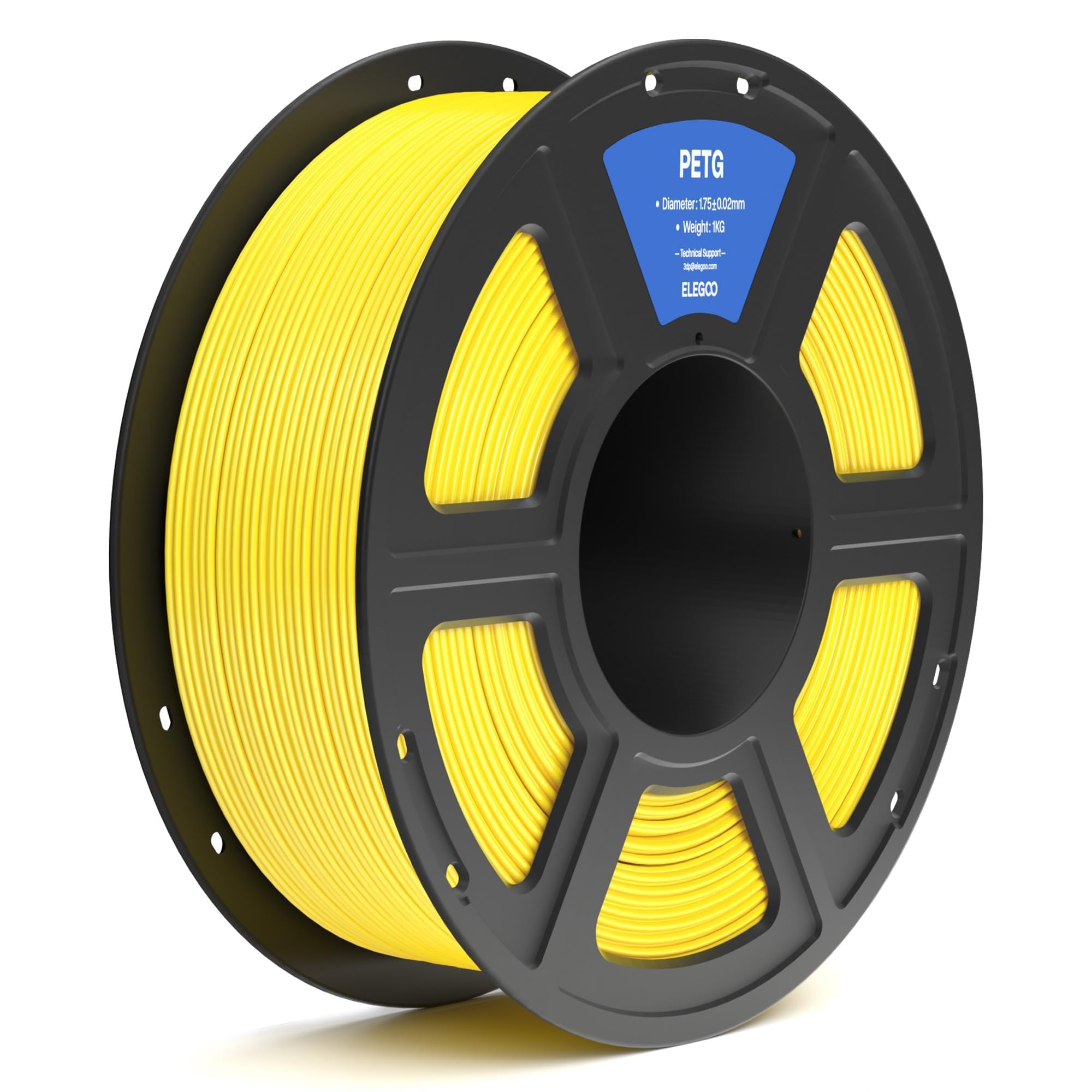 Elegoo Petg Filament 1.75Mm Yellow 1Kg, 3D Printer Filament Dimensional Accuracy +/  0.02 Mm, 1Kg Spool(2.2Lbs) Fits For Most Fd