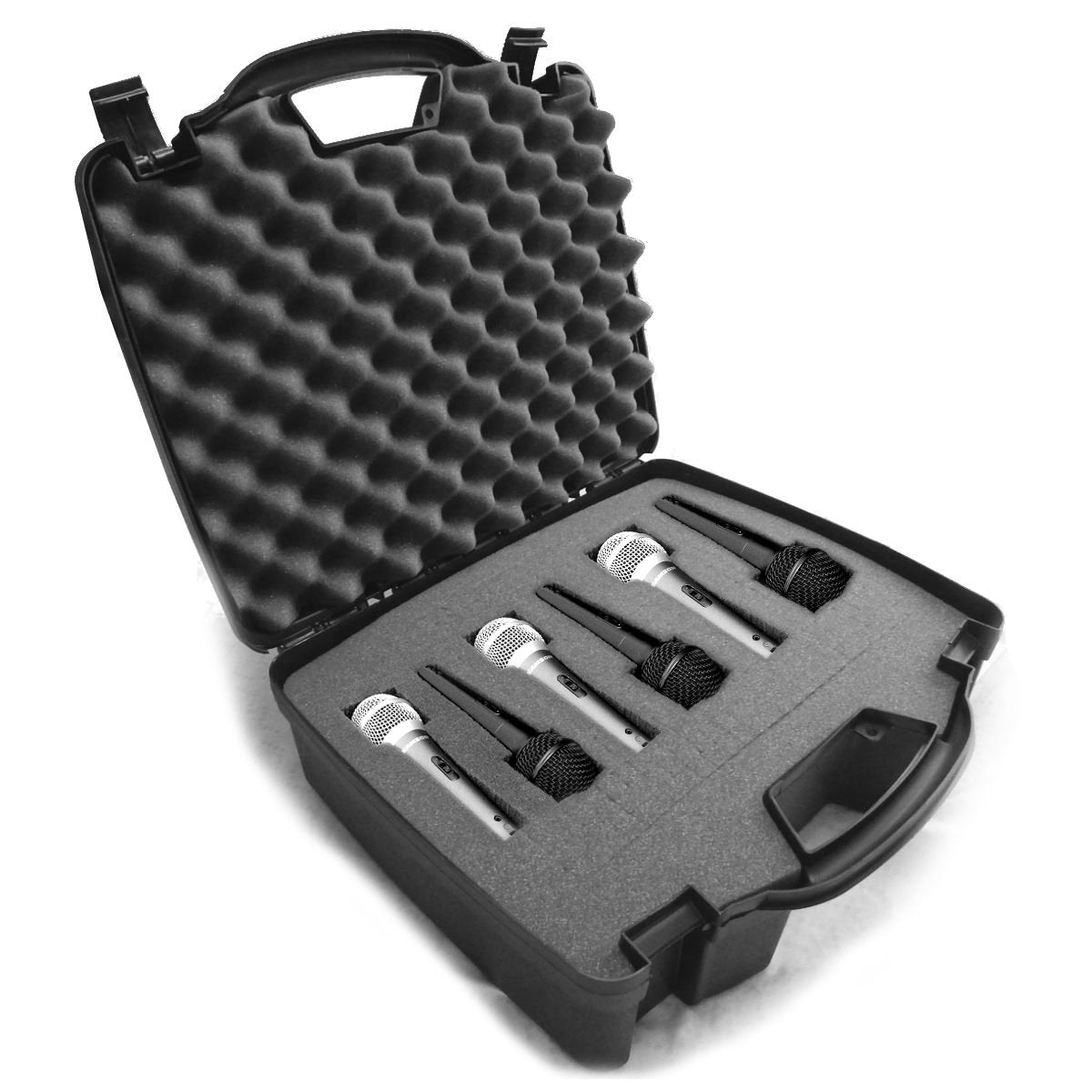 Casematix Cardioid Dynamic And Vocal Microphone Hard Case Compatible With Shure Microphones Sm58, Sm57, Beta 58A, Pg48, Pga58 An