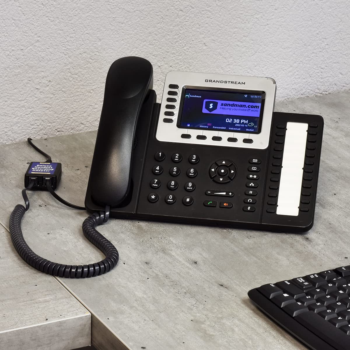 Deluxe Handset Recording Adapter | Record Telephone Calls | Phone Conversation Recorder