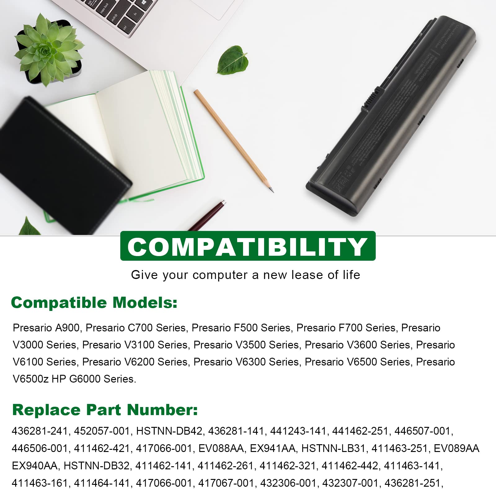 Fancy Buying New Dv2000 Laptop Battery For Hp Pavilion Dv2100 Dv2500 Dv6000 Dv6700 Series P/N'S: 441425 001 446506 001 446507 00