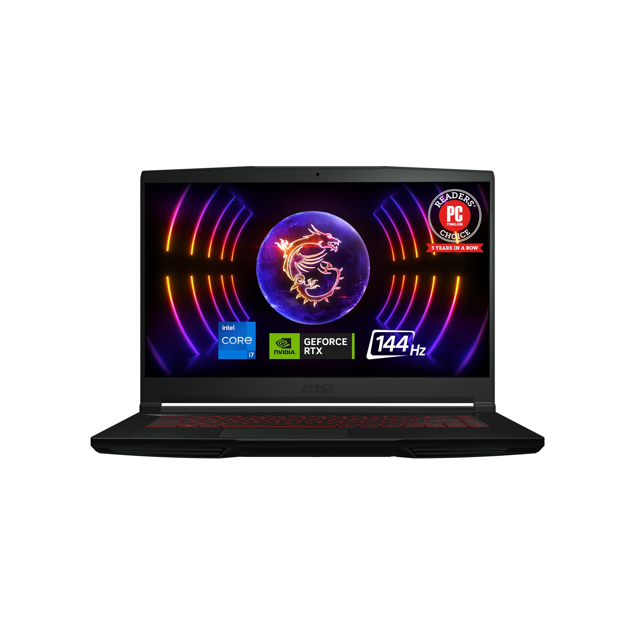MSI Thin GF63 Gaming Laptop: Intel Core i7-12650H 6+4Core, GeForce RTX 3050, 15.6 FHD, 144Hz, 16GB DDR4, 512GB NVMe SSD, Type-C 