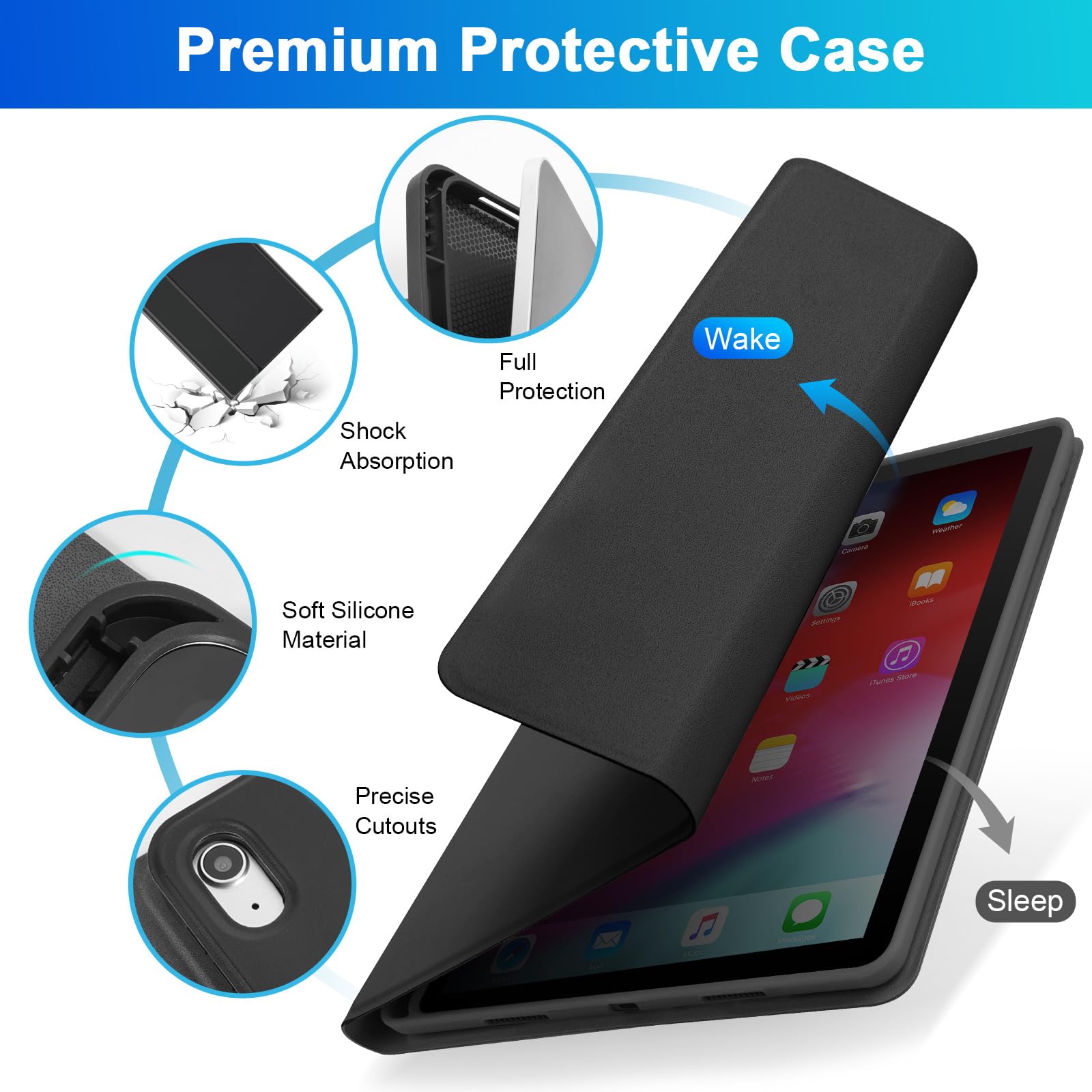 Soppy Keyboard Case With Touchpad For Ipad 10Th Generation, Detachable Wireless Keyboard For Ipad 10Th Gen 10.9'' 2022 (A2696/A2