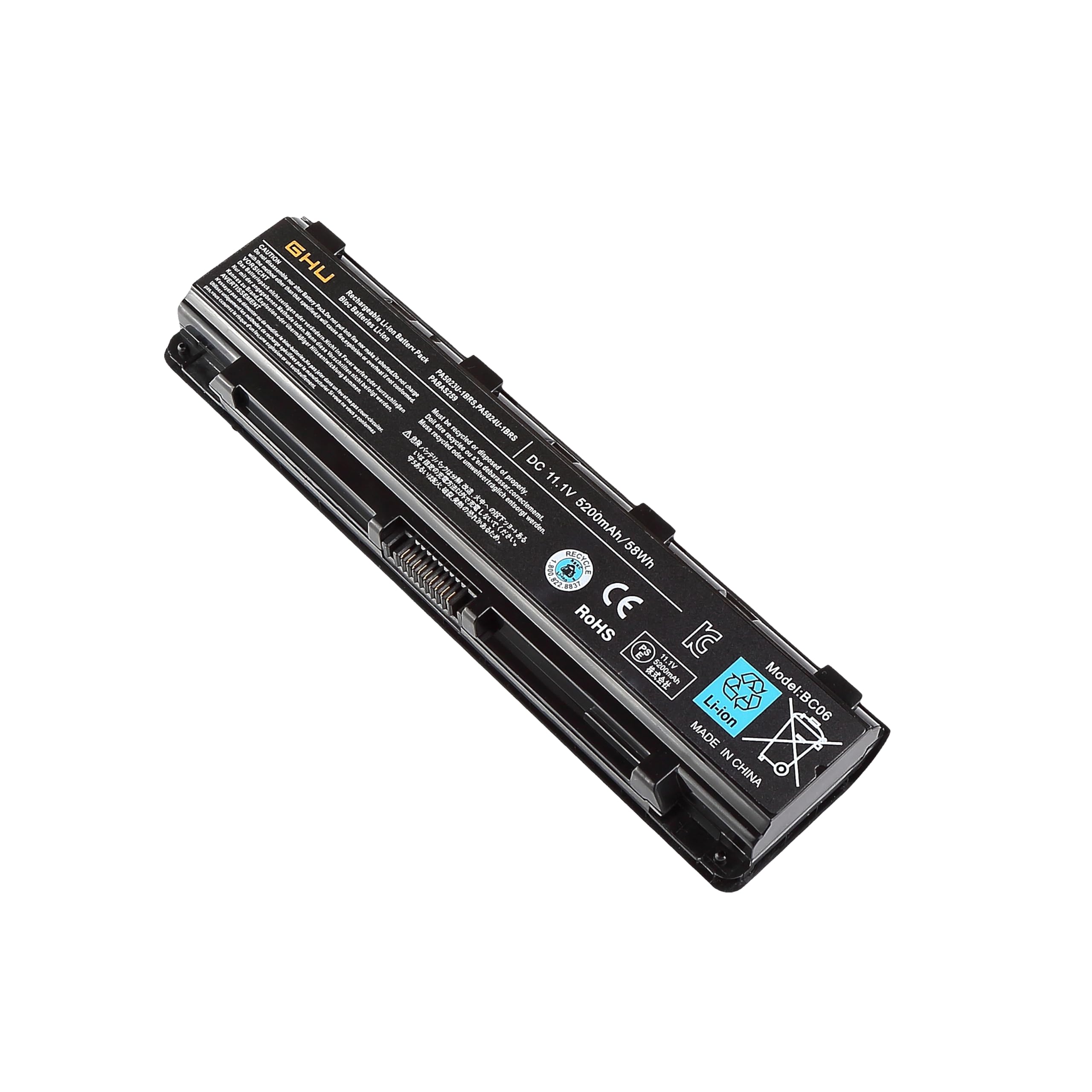 Ghu New Battery 58 Wh Replacement For Pa5024U 1Brs Pa5025U 1Brs Pa5026U 1Brs Pabas259 Pabas260 Compatible With Satellite C875 C8