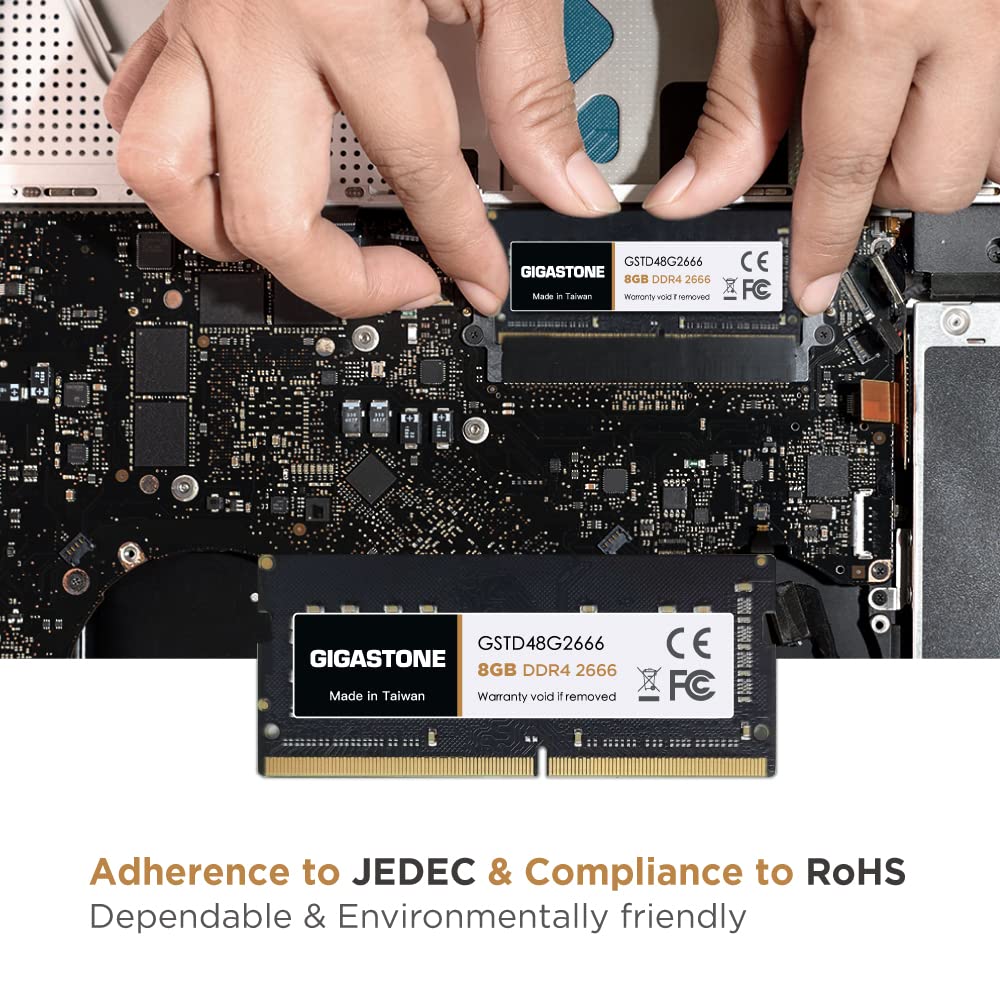 ?Ddr4 Ram? Gigastone 8Gb Ddr4 2666Mhz (2400Mhz Or 2133Mhz) Pc4 21300 (Pc4 19200/17000) Cl19 1.2V Sodimm 260 Pin Unbuffered Non E