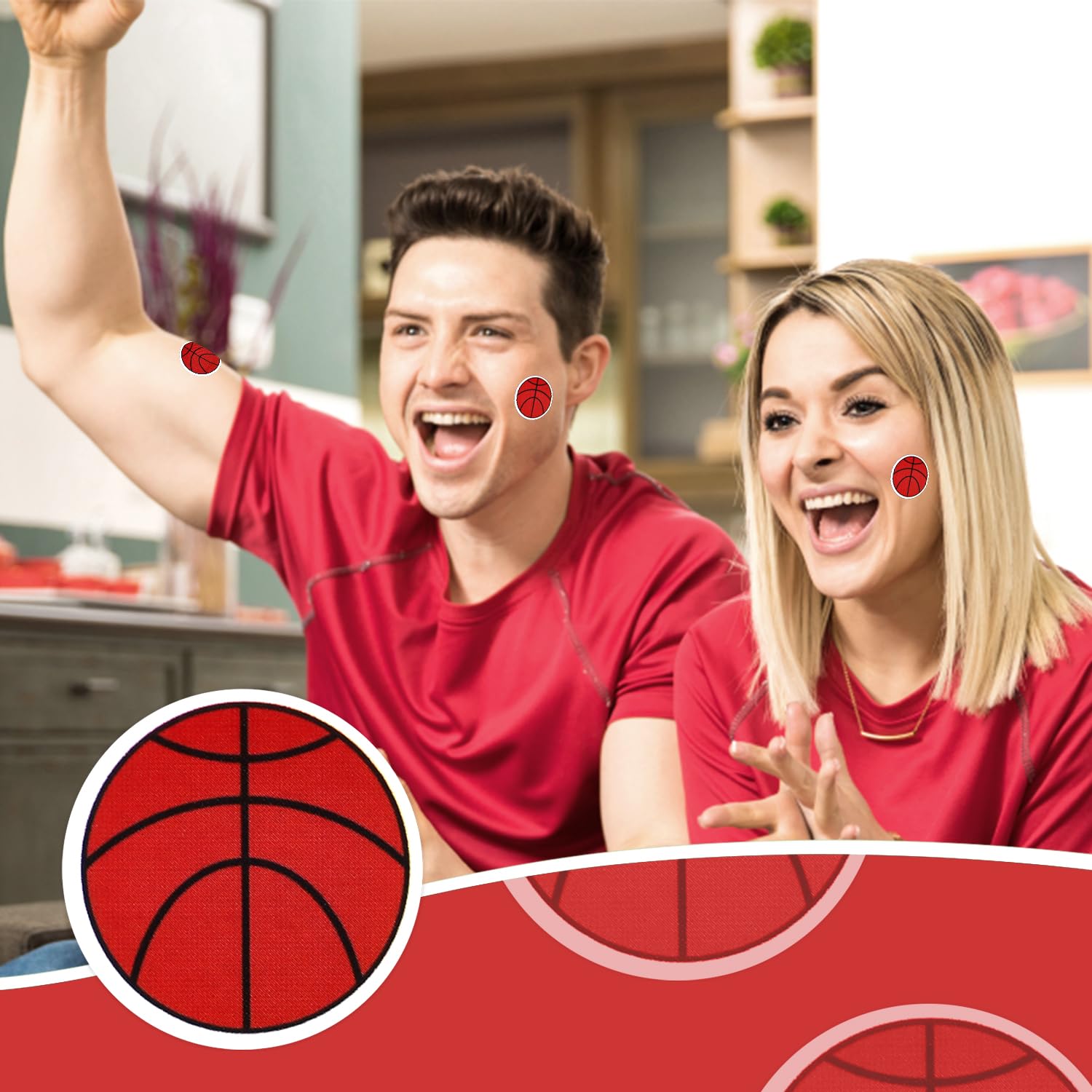 120Pcs 1.18 Inch Basketball Stickers For Kids, 10 Sheets Basketball Decals Decorative Seal Stickers Self Adhesive Basketball Par