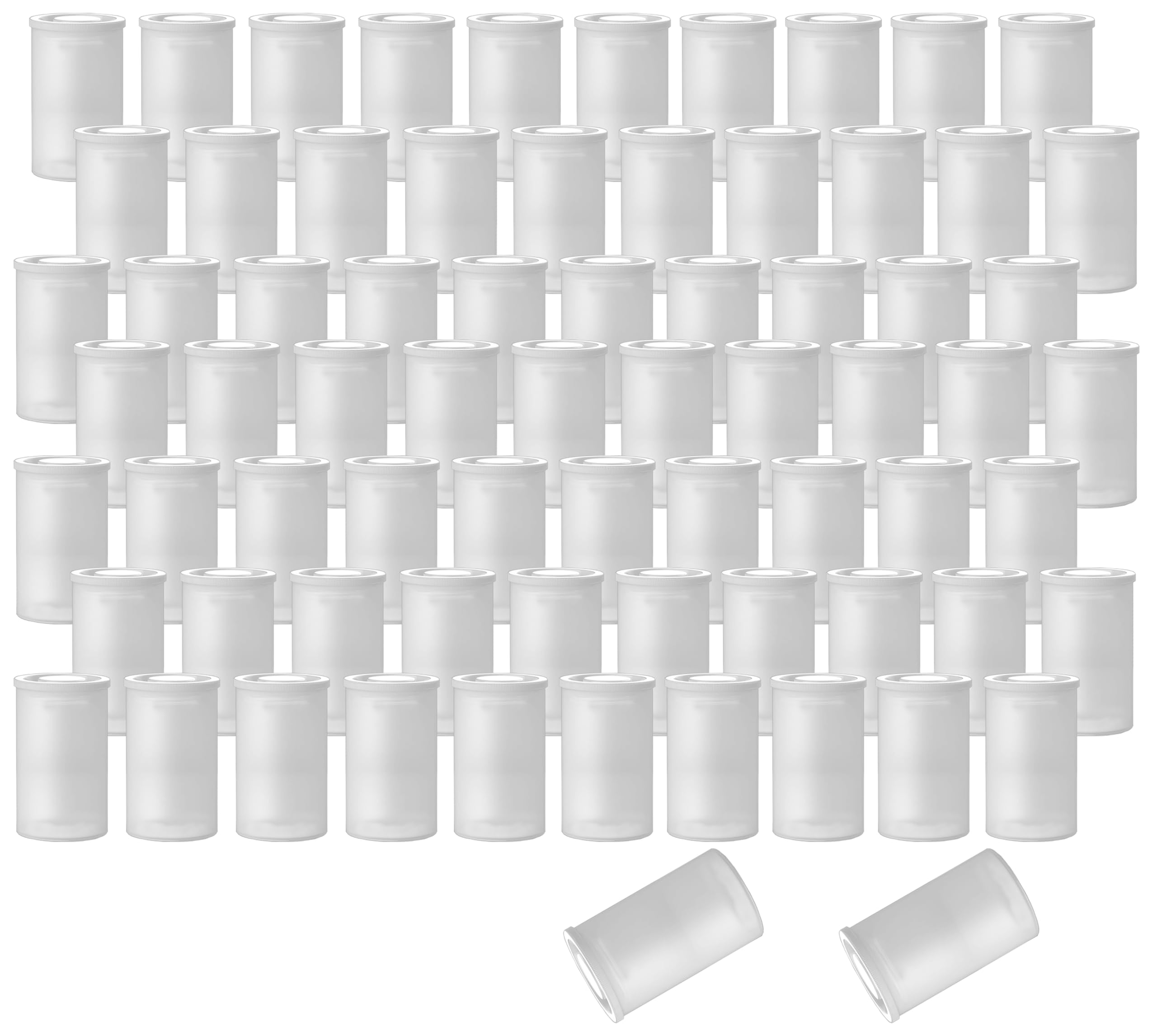 Criativo Live 72 Pcs Film Canisters ,35Mm Empty Camera Reel Containers, For Rockets, 8 Oz, 2'' H, 1'' W, Plastic, Films Developi