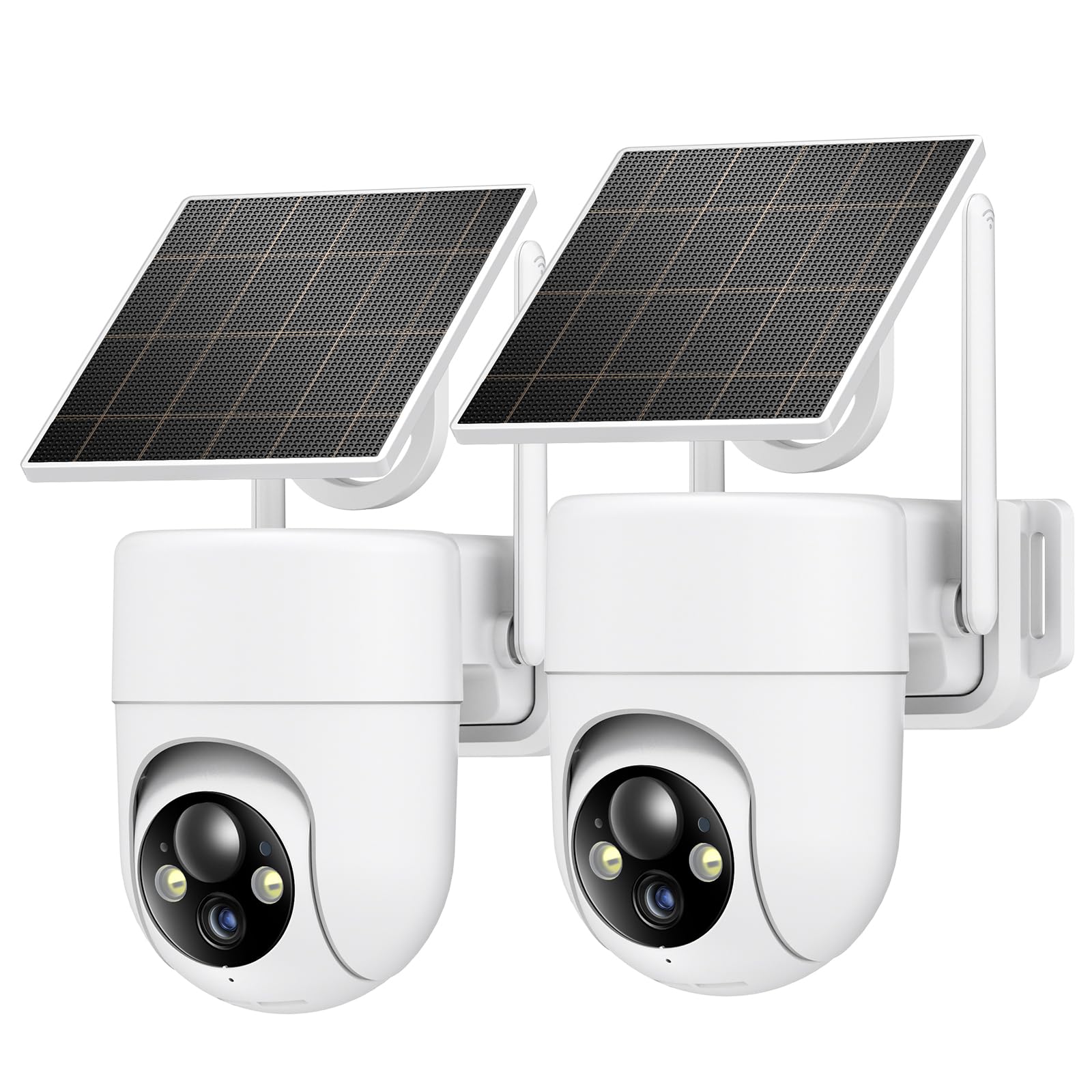 Oculview 2K Solar Security Cameras Wireless Outdoor, 2Pcs Outdoor Camera Wireless With 360 View, Cameras For Home Security With 