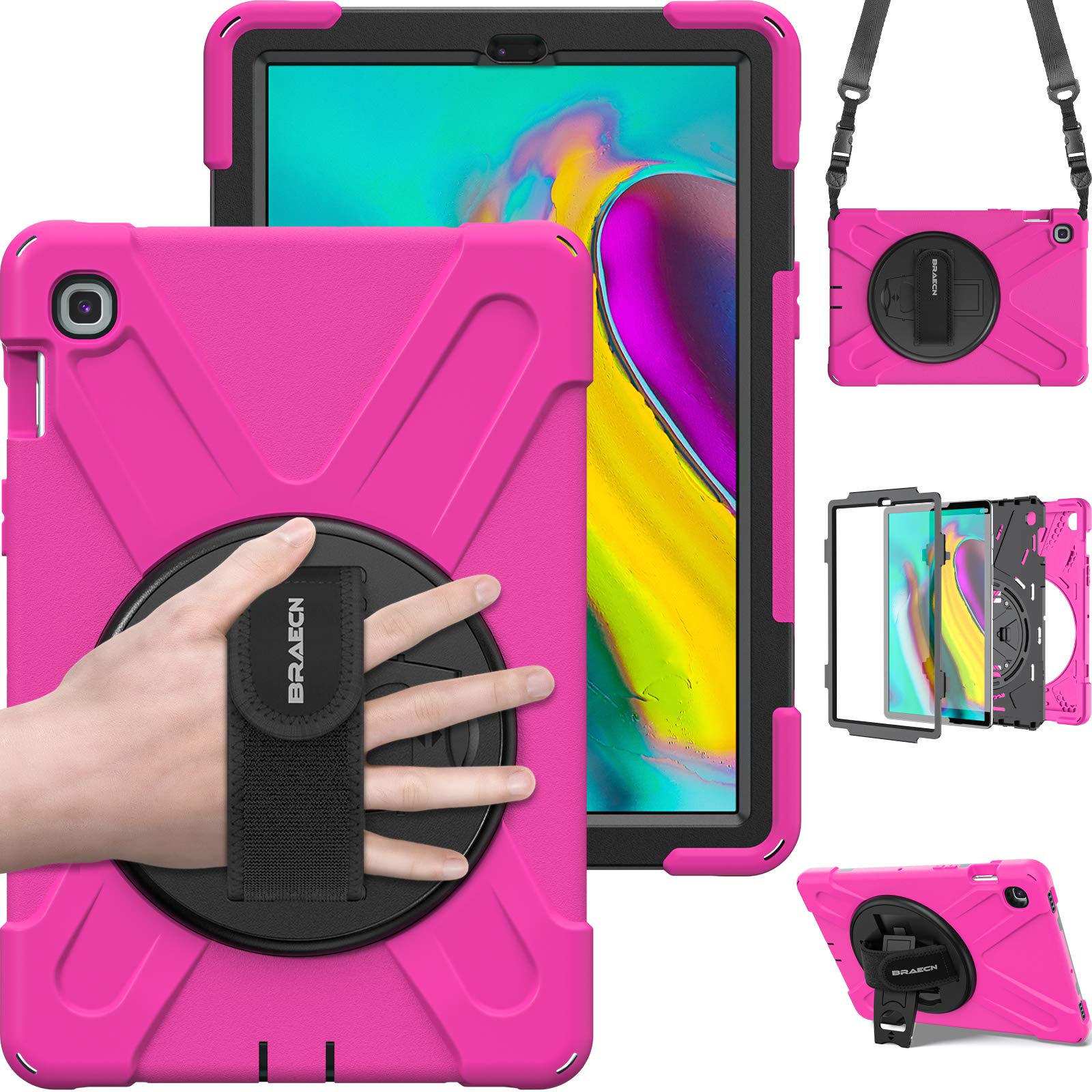 BRAECN Case for Samsung Galaxy Tab S5e 10.5 Inch 2019 Tablet(SM-T720/T725/T727), Hybrid Rugged Shockproof Silicone Cover for Kid