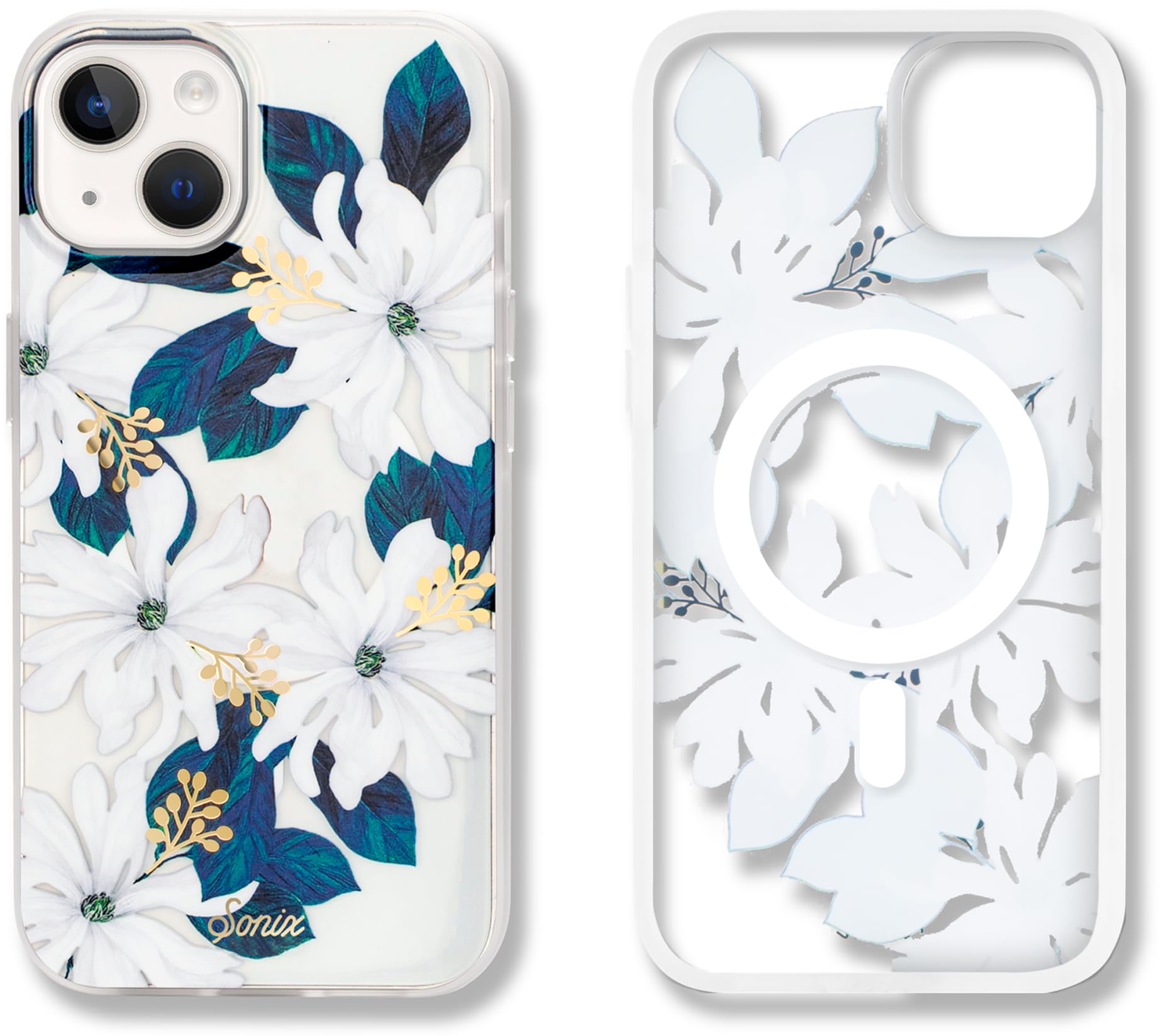 Sonix Case For Iphone 15, 14, 13 | Compatible With Magsafe | 10Ft Drop Tested | Delilah Flower