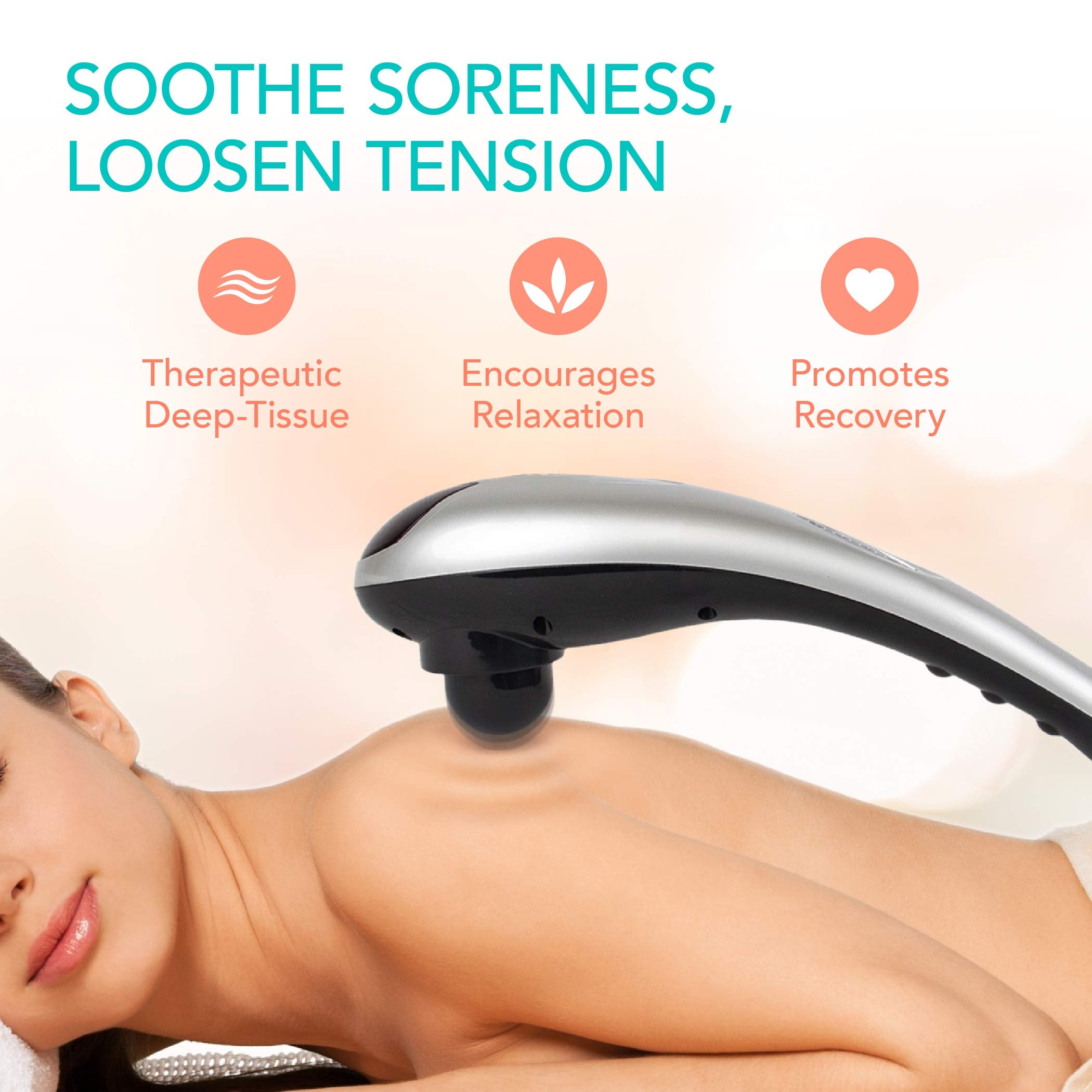 Daiwa Felicity Tapping Pro Electric Handheld Massager   Deep Tissue, Back, Neck, Shoulder, Leg, And Calf Muscle Massager   Fsa H