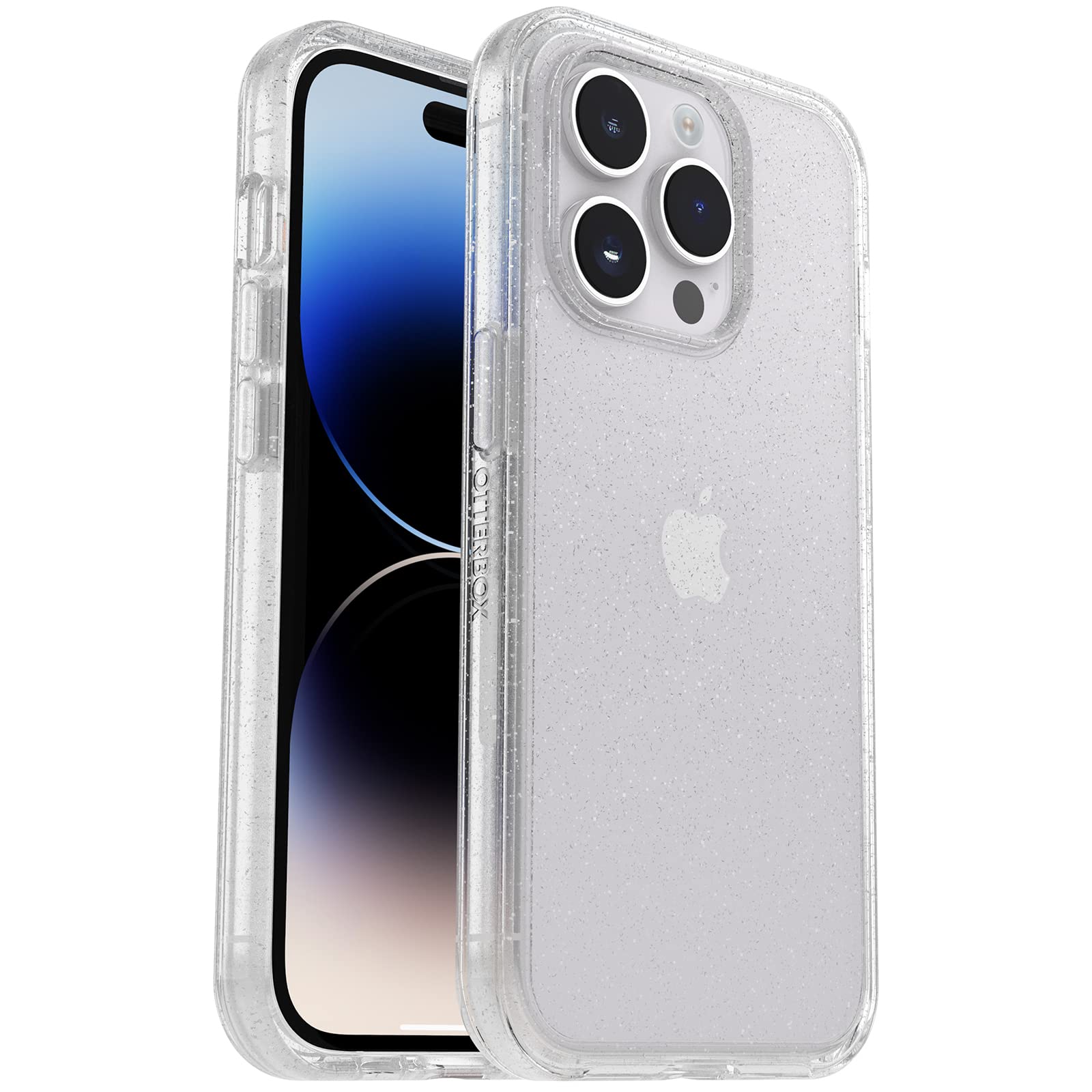 Otterbox Iphone 14 Pro (Only) Symmetry Series Case   Stardust (Clear/Glitter), Ultra Sleek, Wireless Charging Compatible, Raised