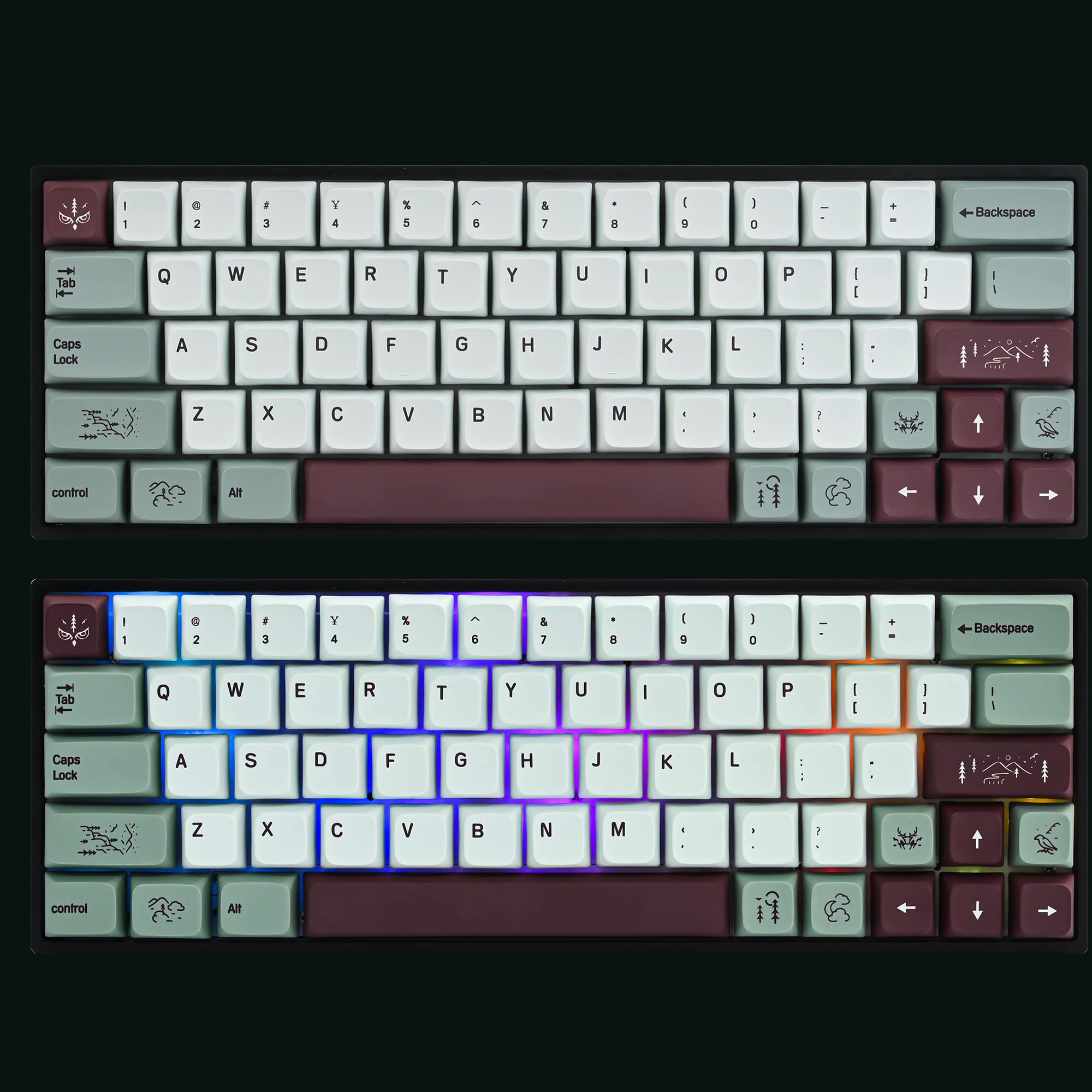 Misty Pbt Custom Keycaps