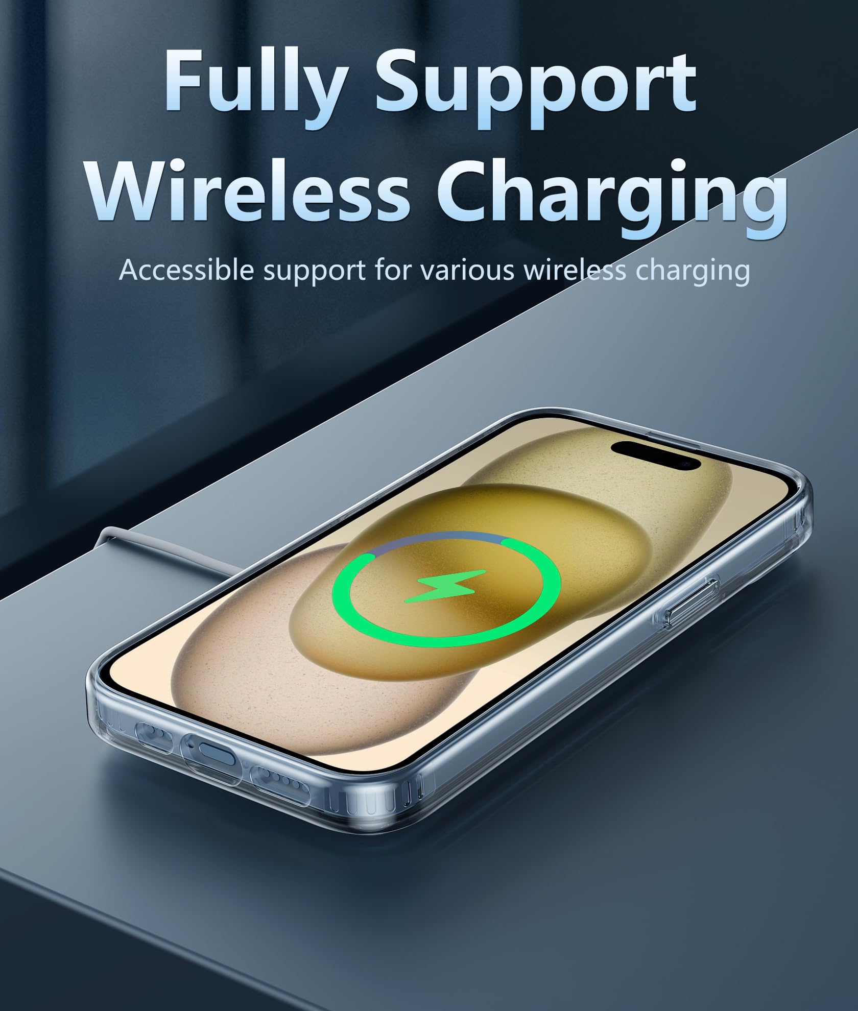 Fntcase For Iphone 15 Plus Case: [Anti Yellowing] [Military Grade Drop Protection] Anti Scratch Shockproof Slim Fit Protective T