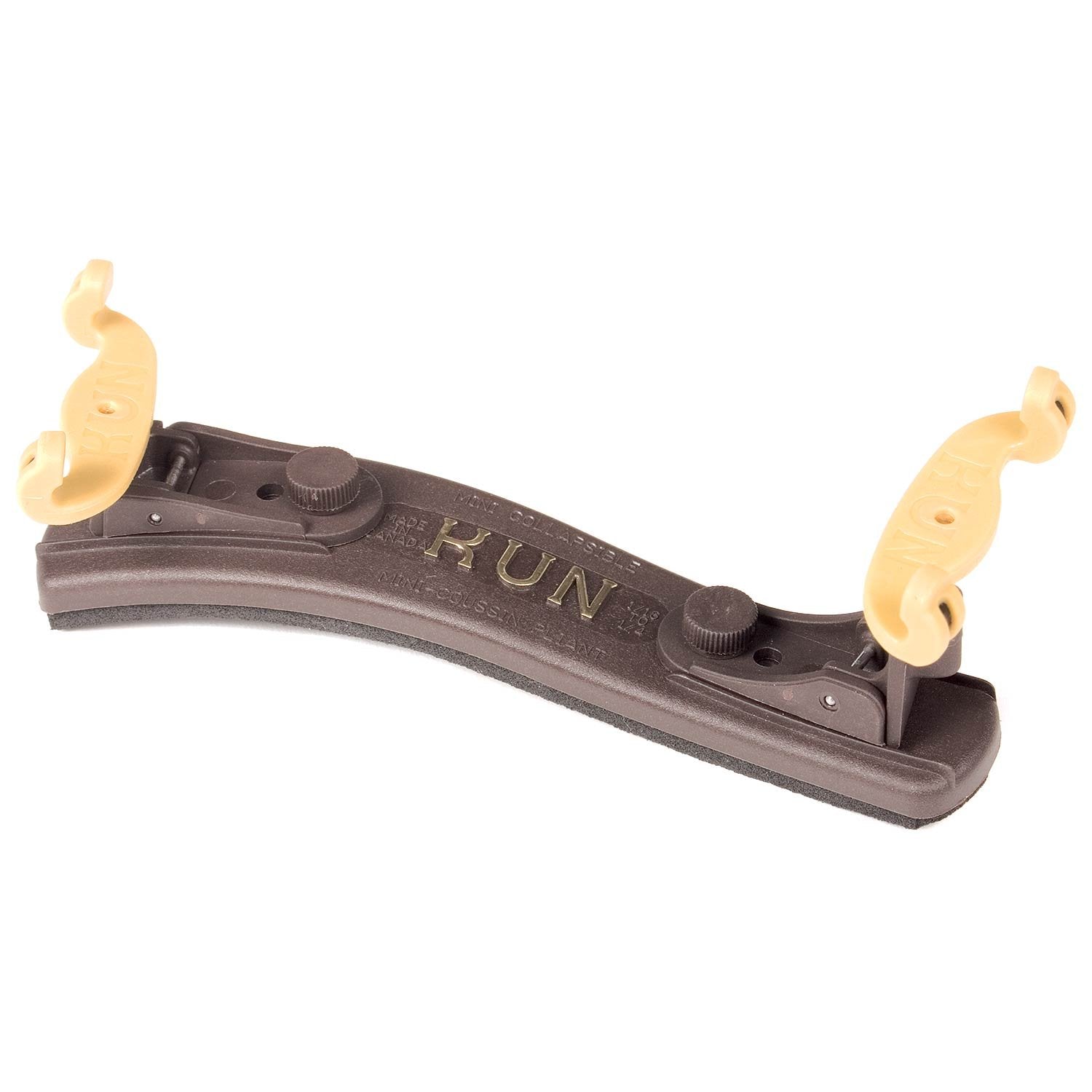 Kun Collapsible Mini Brown Shoulder Rest For 1/16 1/4 Violin