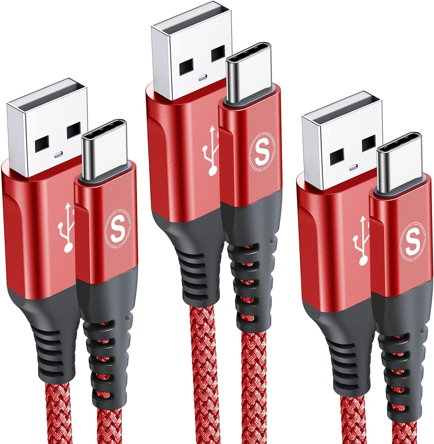 Usb Type C Charger Cable [3Pack,10Ft+6.6Ft+3.3Ft], Power Charging Cable For Kindle Fire Hd 10 9Th 2019 8 10Th 2020 Paperwhite 11