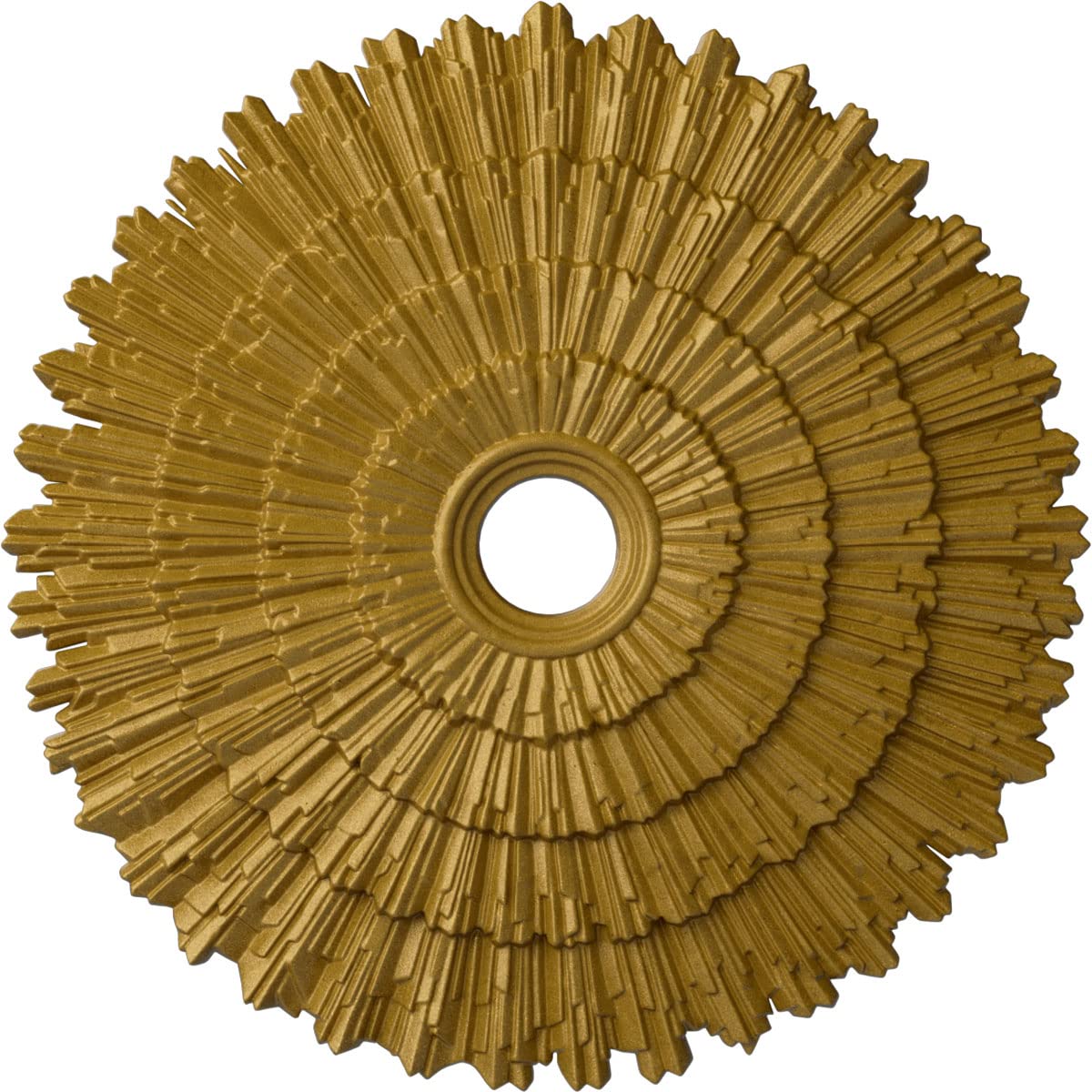 Ekena Millwork CM24ENPGS 24-3/4 x 3-1/4 x 1-7/8 Eryn Ceiling Medallion, Pharaohs Gold