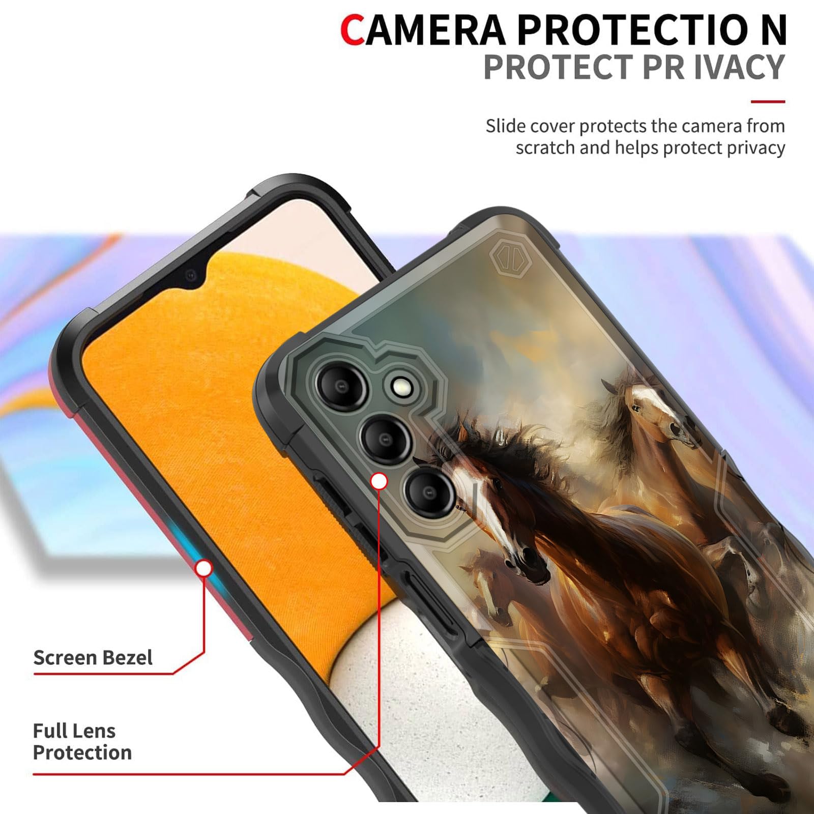 Efgwsder For Galaxy S24 Plus Case,[Dual Layer][10 Ft Military Grade Drop Protection] [Non-Slip] Heavy Duty Shockproof Case For S