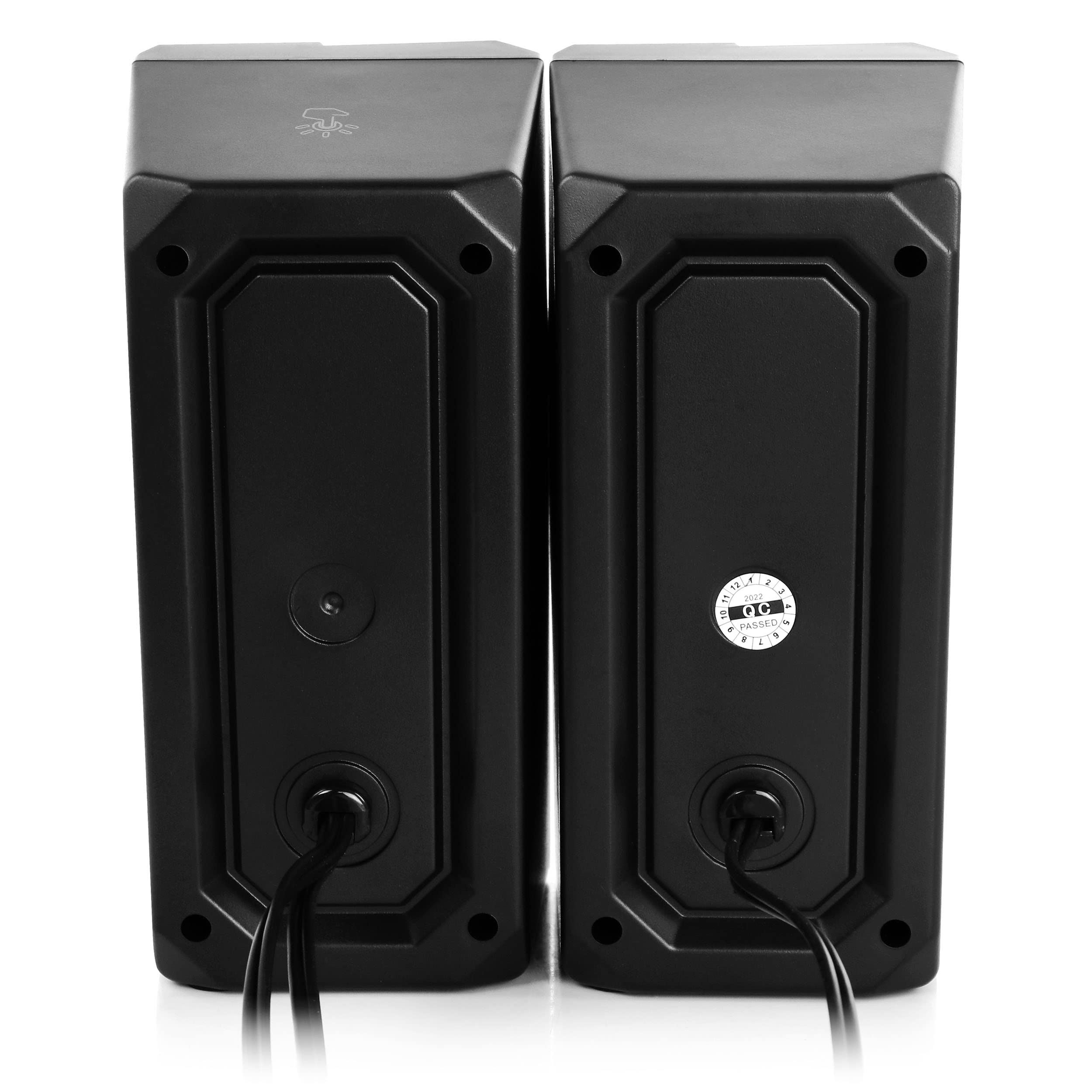 Befree Sound 2.0 Computer Gaming Speakers With Led Rgb Lights, Black