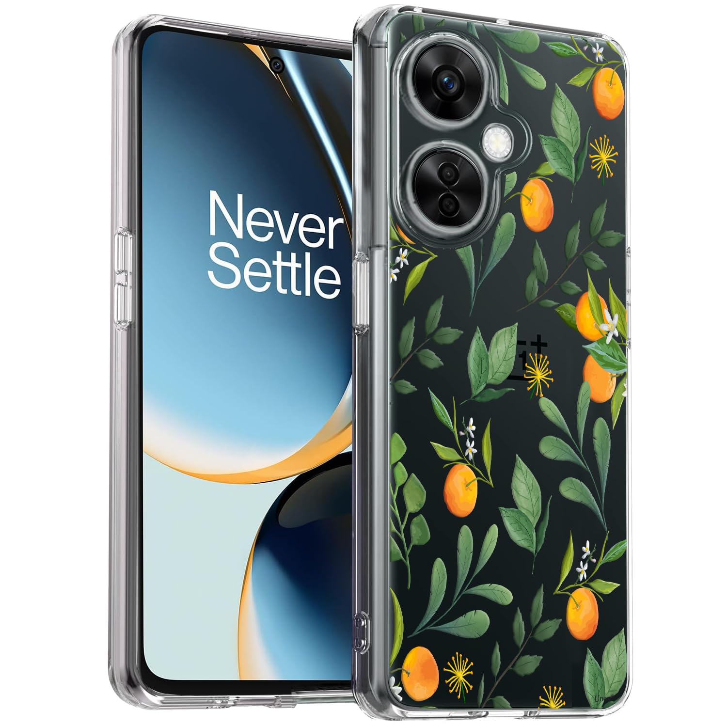 Unov Case for OnePlus Nord N30 / CE 3 Lite 5G, Crystal Clear with [Anti-Slip Embossed Pattern], Shockproof Slim Protective [Anti