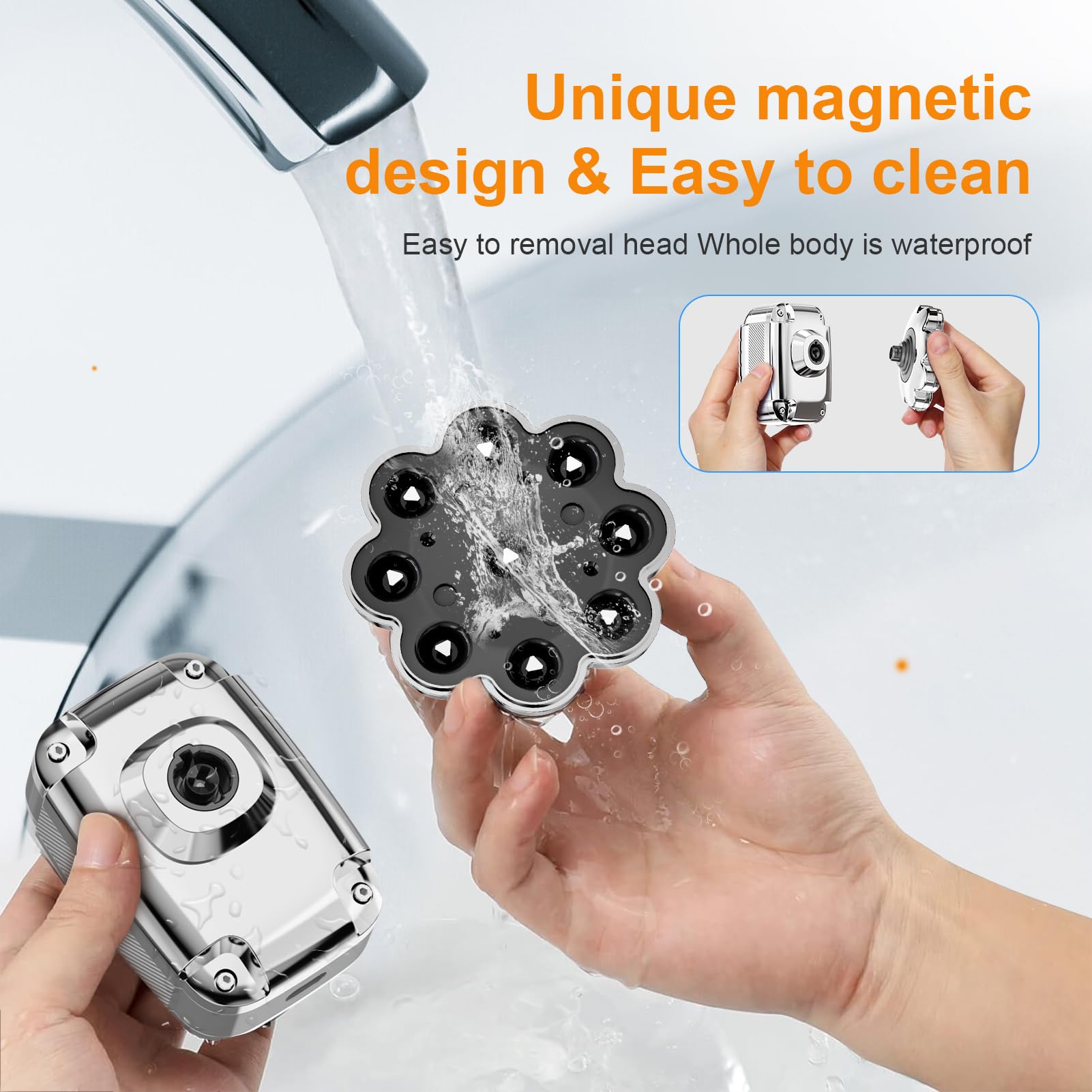 Head Shaver For Bald Men,2024 Upgrade 9 In 1 Mens Electric Shaver Bald Head Shaver For Men,Electric Razor For Bald Men Ipx7 Wate