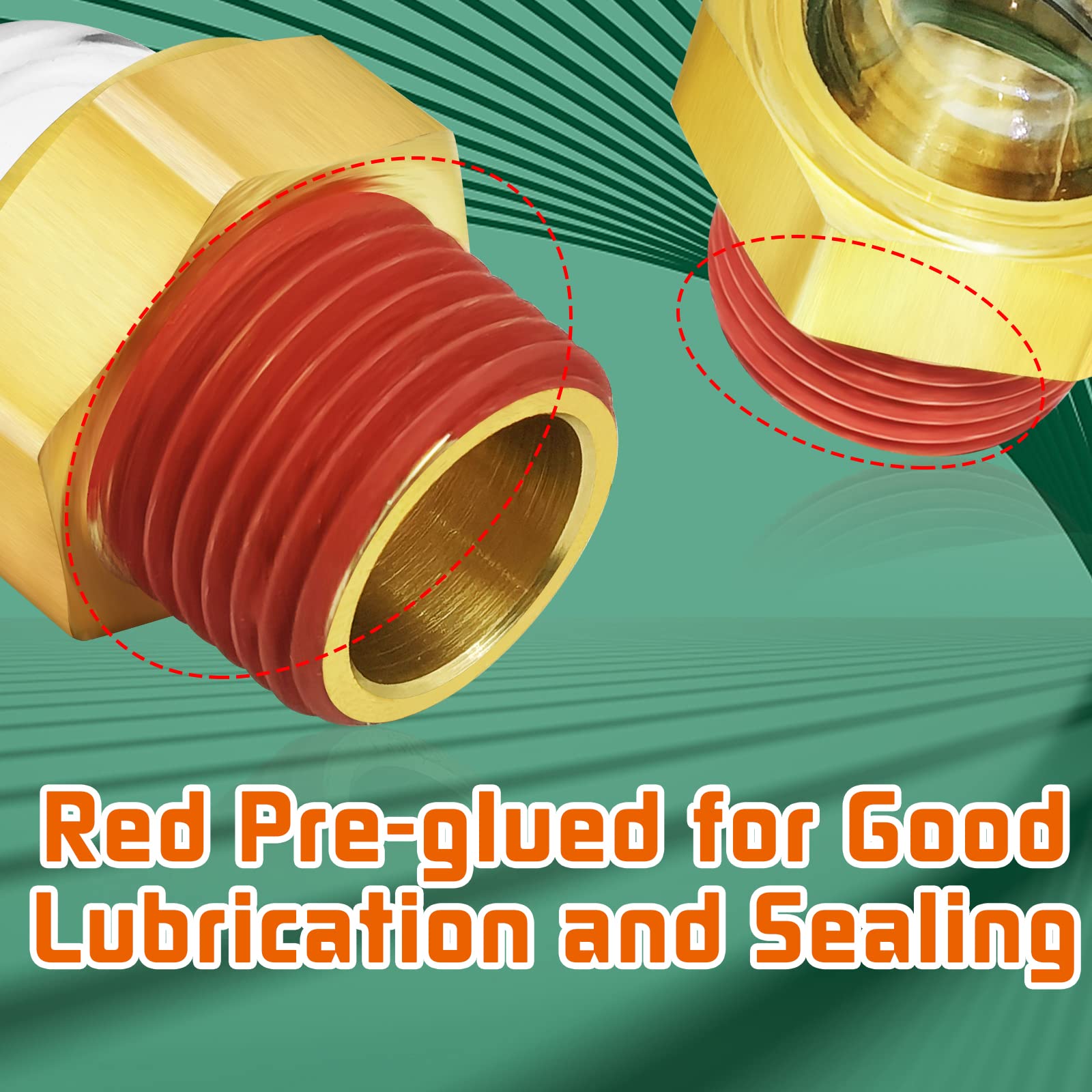 Domed Oil Sight Glass, 3/4'' Npt Hex Head Oil Sight Glass, Brass Bulls Eye Sight Glass Liquid Level Gauge Oil Indicator Window F