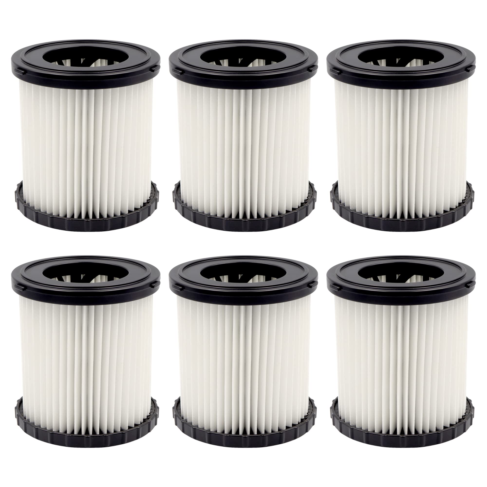 Dcv5801H Wet/Dry Vacuum Hepa Replacement Filter, Suitable For Dowalt Dcv580 And Dcv581H, Washable And Reusable (6 Pack)