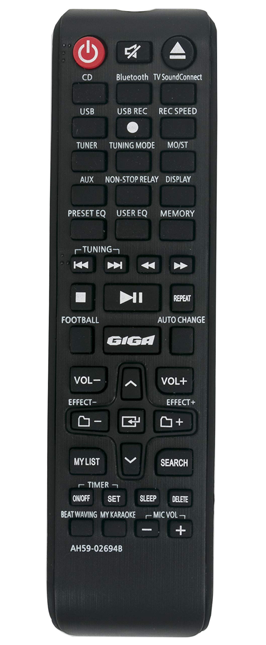 AH59-02694B Replaced Remote fit for Samsung Giga Mini Hi-Fi Component Audio System MX-J630 MX-J730 MX-JS5000 MX-JS5500