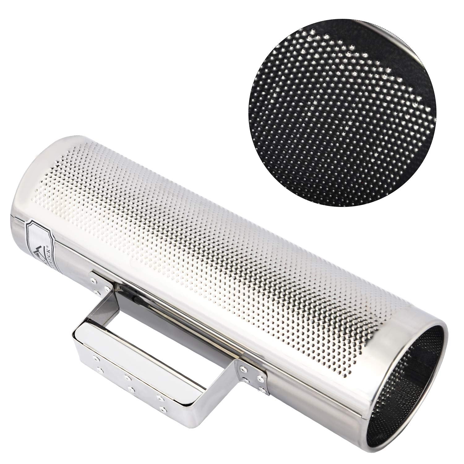 Eastrock Guiro Stainless Steel Guiro Shaker 12'' 4'' Percussion Instrument With Scraper,Professional Band Accompaniment Sand Ham