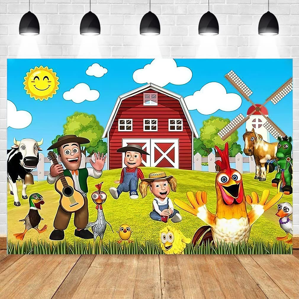 Theme Party Backdrops Farm Baby Birthday Party Baby Shower Kids Birthday Party Decoration Photography Background Props