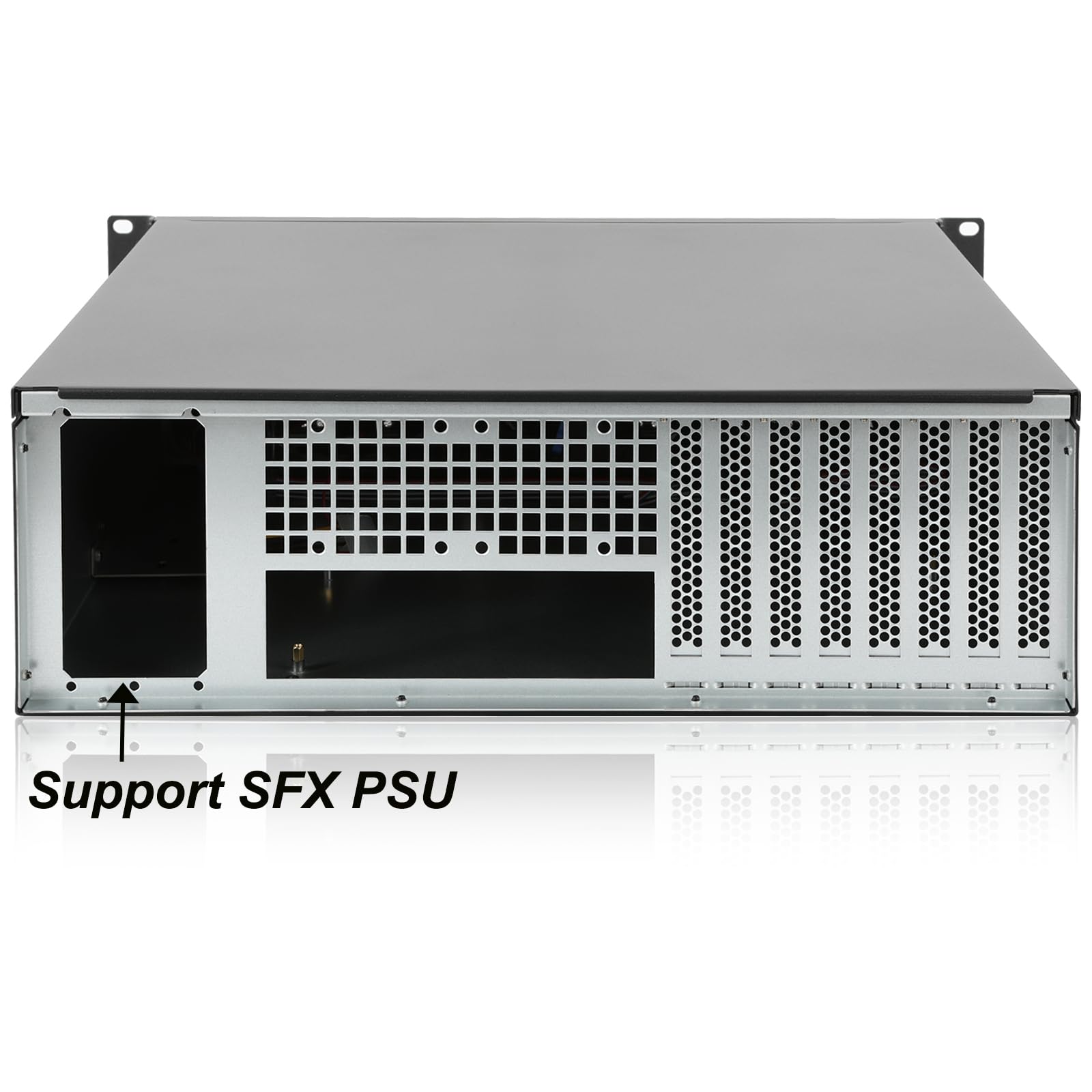 Rackchoice 3U Rackmount Server Chassis Support Liquid Cooling Compatibility Up To Elevated 360Mm Radiator Support Sfx Psu