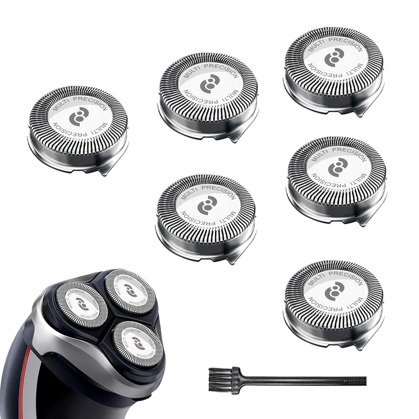 Hq8 Replacement Heads For Shavers, Compatible With Aquatec Shaving Head Razor, Hq8 Blades For Pt730 At880 At811(6 Pc Pack)